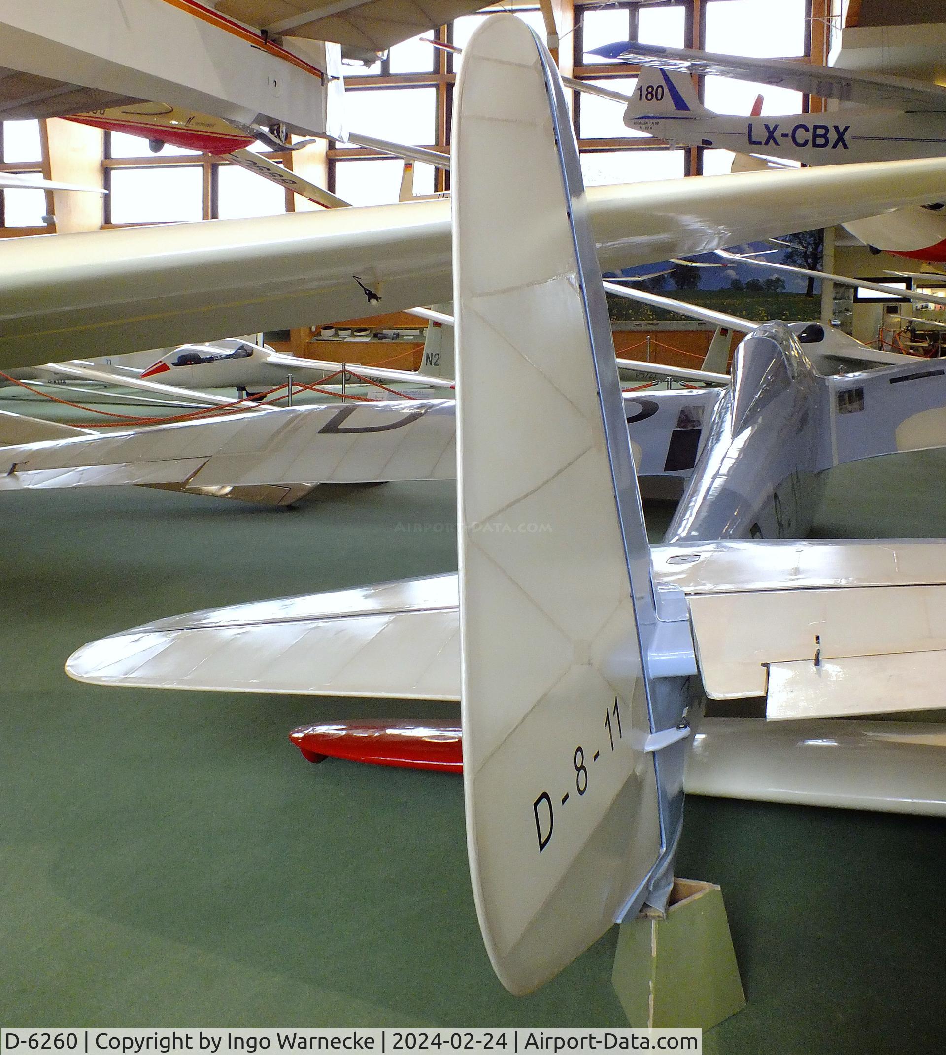 D-6260, 1943 DFS Kranich II C/N 1135, DFS / Jacobs (Mraz) Kranich II at the Deutsches Segelflugmuseum mit Modellflug (German Soaring Museum with Model Flight), Gersfeld Wasserkuppe