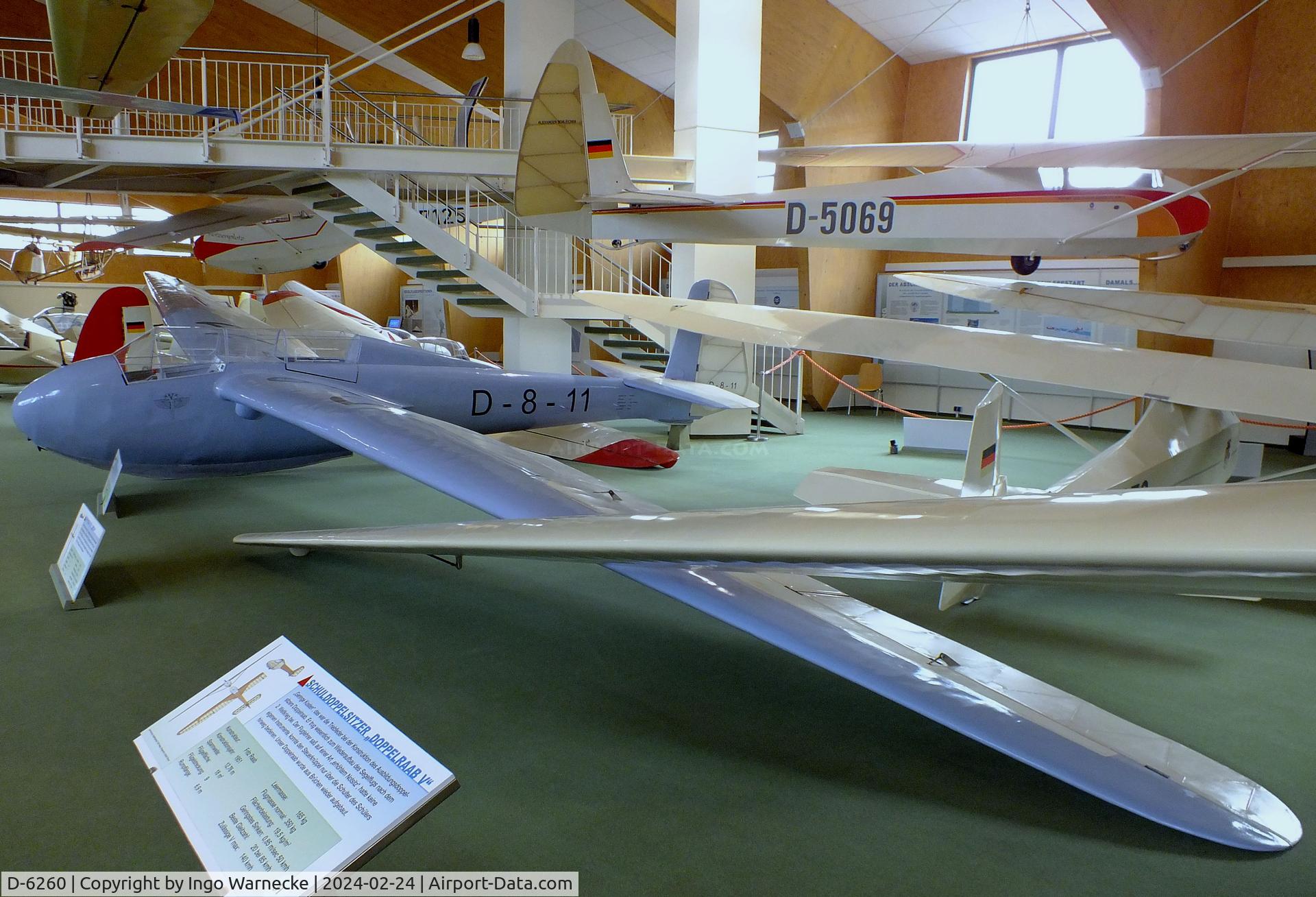 D-6260, 1943 DFS Kranich II C/N 1135, DFS / Jacobs (Mraz) Kranich II at the Deutsches Segelflugmuseum mit Modellflug (German Soaring Museum with Model Flight), Gersfeld Wasserkuppe