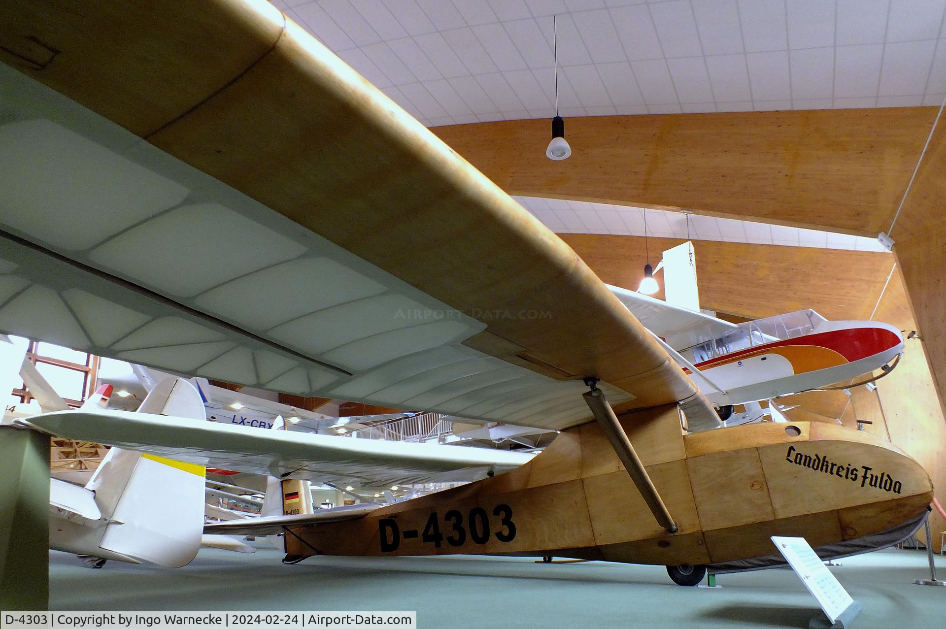 D-4303, 1951 Schneider Grunau Baby III C/N 5/51, Schneider Grunau Baby III at the Deutsches Segelflugmuseum mit Modellflug (German Soaring Museum with Model Flight), Gersfeld Wasserkuppe