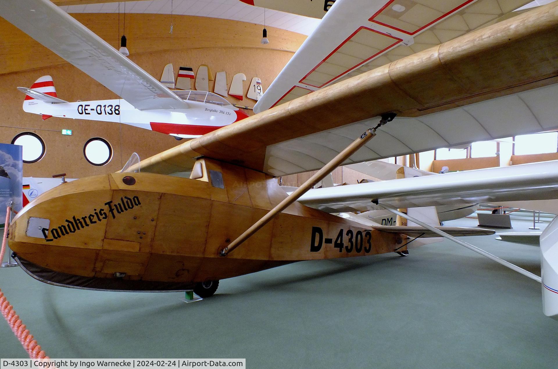 D-4303, 1951 Schneider Grunau Baby III C/N 5/51, Schneider Grunau Baby III at the Deutsches Segelflugmuseum mit Modellflug (German Soaring Museum with Model Flight), Gersfeld Wasserkuppe