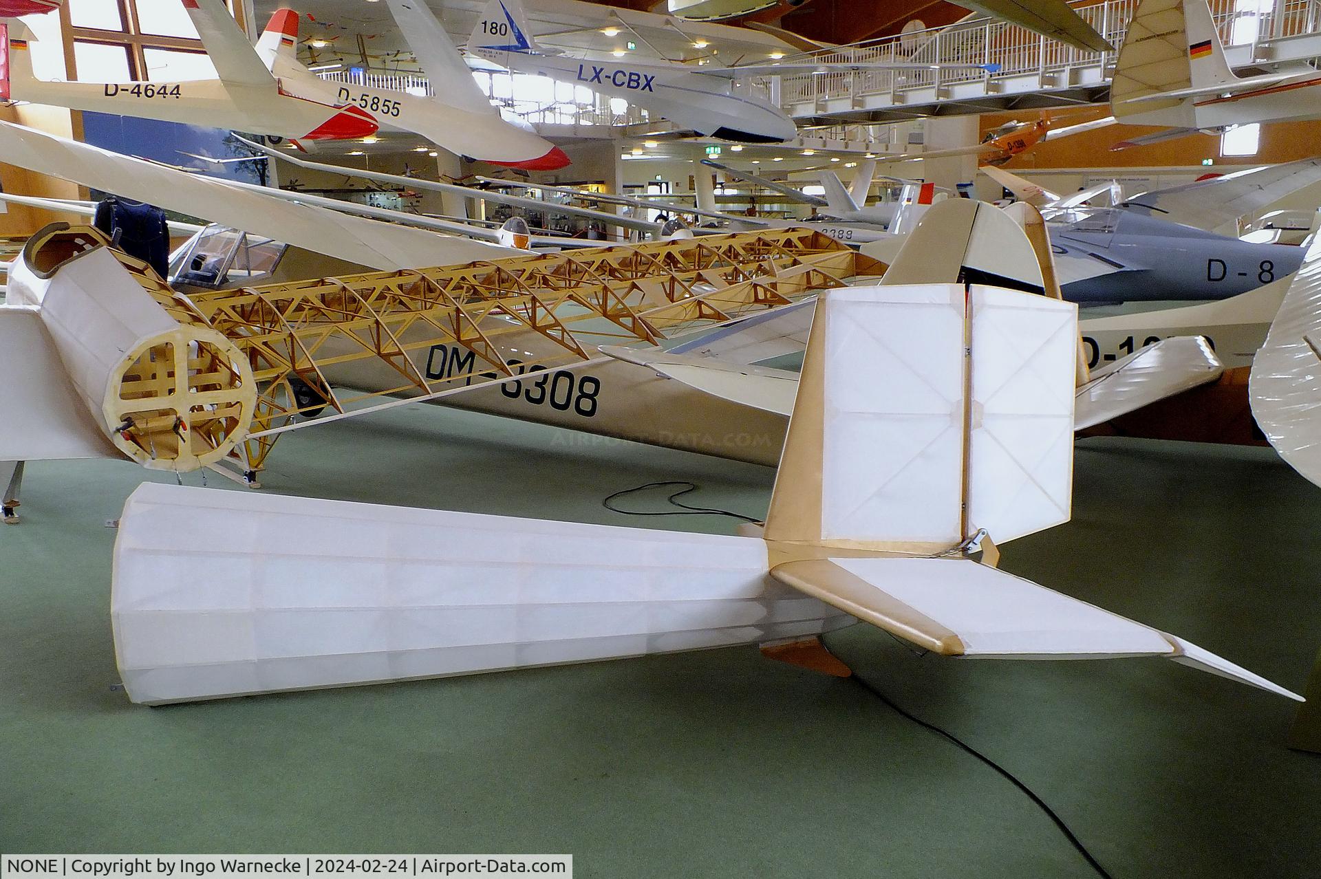 NONE, 2013 Flugwissenschaftliche Vereinigung Aachen FVA-2 Blaue Maus replica C/N nil, Flugwissenschaftliche Vereinigung Aachen FVA-2 Blaue Maus replica (tail detached, starboard side minus skin) at the Deutsches Segelflugmuseum mit Modellflug (German Soaring Museum with Model Flight), Gersfeld Wasserkuppe