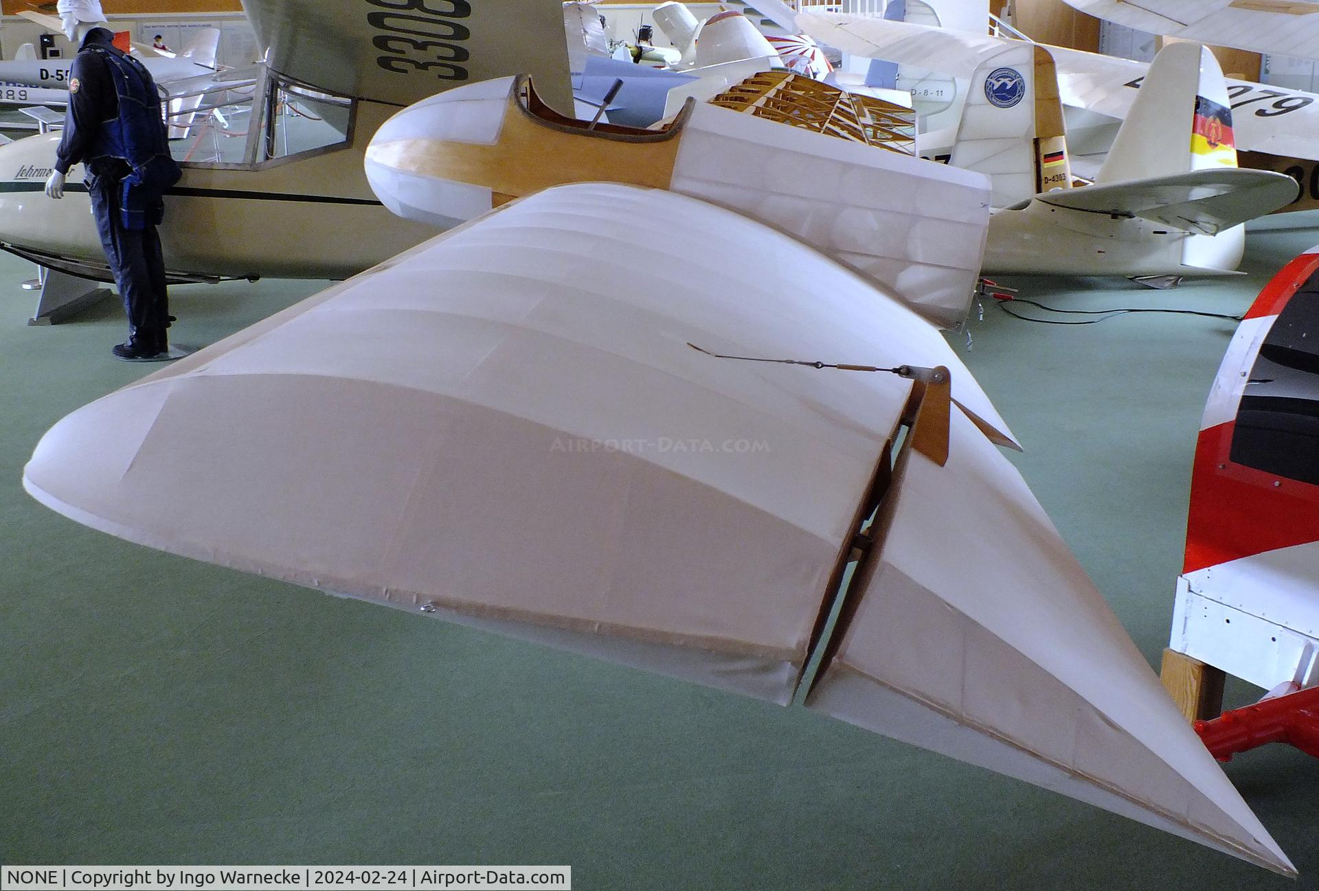 NONE, 2013 Flugwissenschaftliche Vereinigung Aachen FVA-2 Blaue Maus replica C/N nil, Flugwissenschaftliche Vereinigung Aachen FVA-2 Blaue Maus replica (tail detached, starboard side minus skin) at the Deutsches Segelflugmuseum mit Modellflug (German Soaring Museum with Model Flight), Gersfeld Wasserkuppe