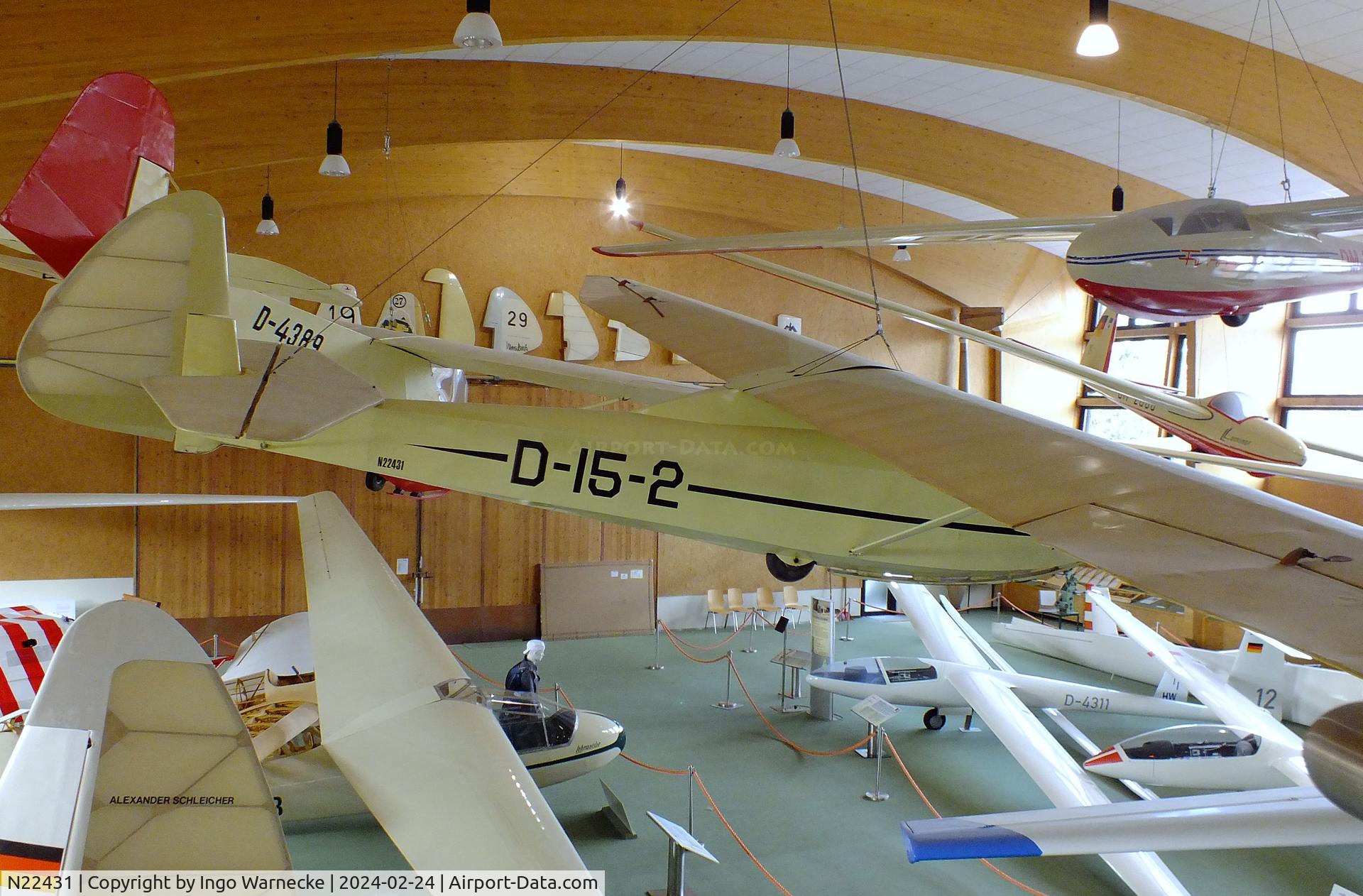 N22431, 1942 Schempp-Hirth Goppingen Go 1 Wolf C/N 2, Schempp-Hirth Göppingen Gö 1 Wolf at the Deutsches Segelflugmuseum mit Modellflug (German Soaring Museum with Model Flight), Gersfeld Wasserkuppe