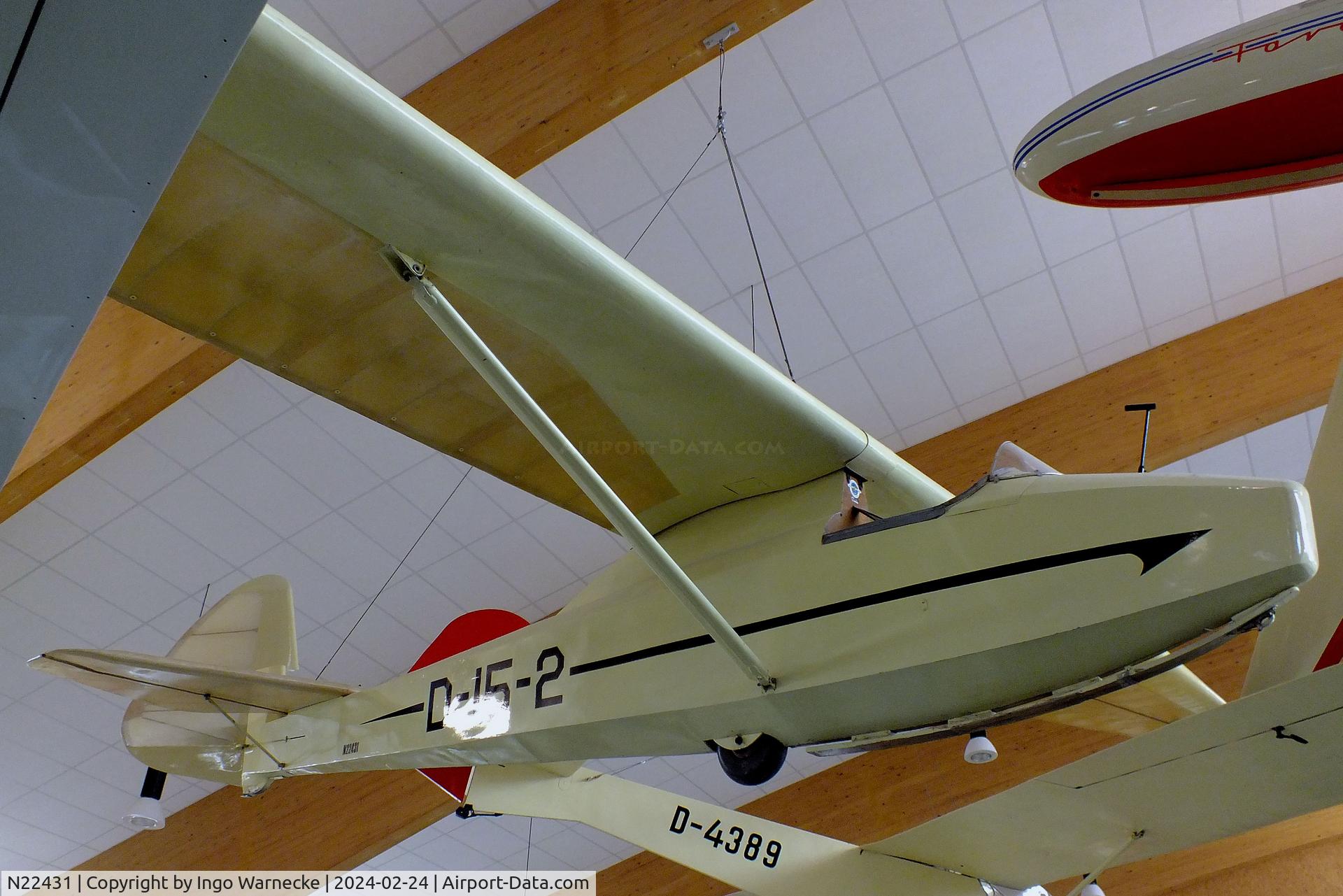 N22431, 1942 Schempp-Hirth Goppingen Go 1 Wolf C/N 2, Schempp-Hirth Göppingen Gö 1 Wolf at the Deutsches Segelflugmuseum mit Modellflug (German Soaring Museum with Model Flight), Gersfeld Wasserkuppe
