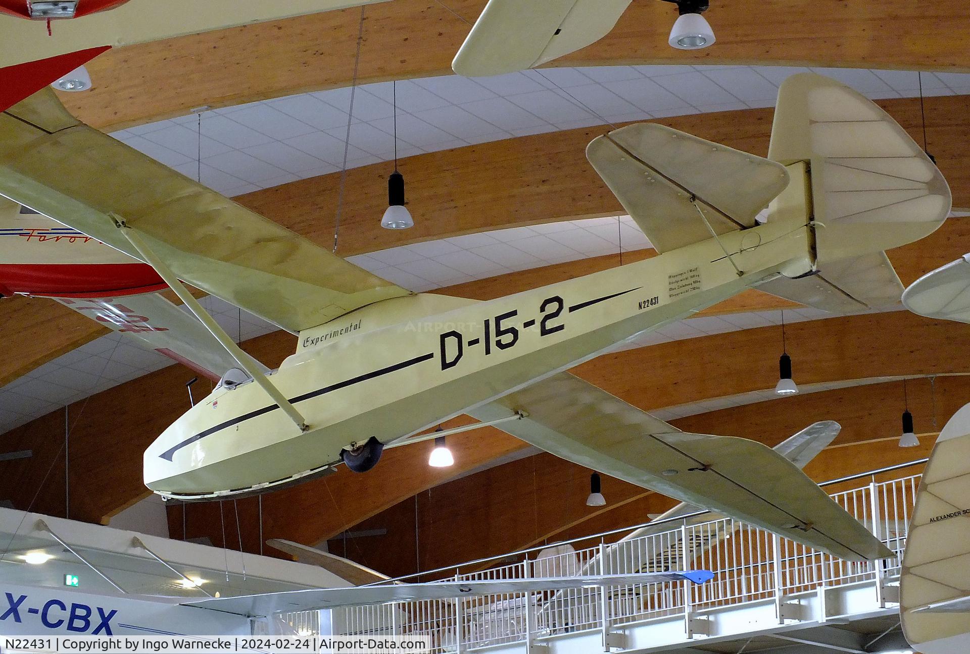 N22431, 1942 Schempp-Hirth Goppingen Go 1 Wolf C/N 2, Schempp-Hirth Göppingen Gö 1 Wolf at the Deutsches Segelflugmuseum mit Modellflug (German Soaring Museum with Model Flight), Gersfeld Wasserkuppe