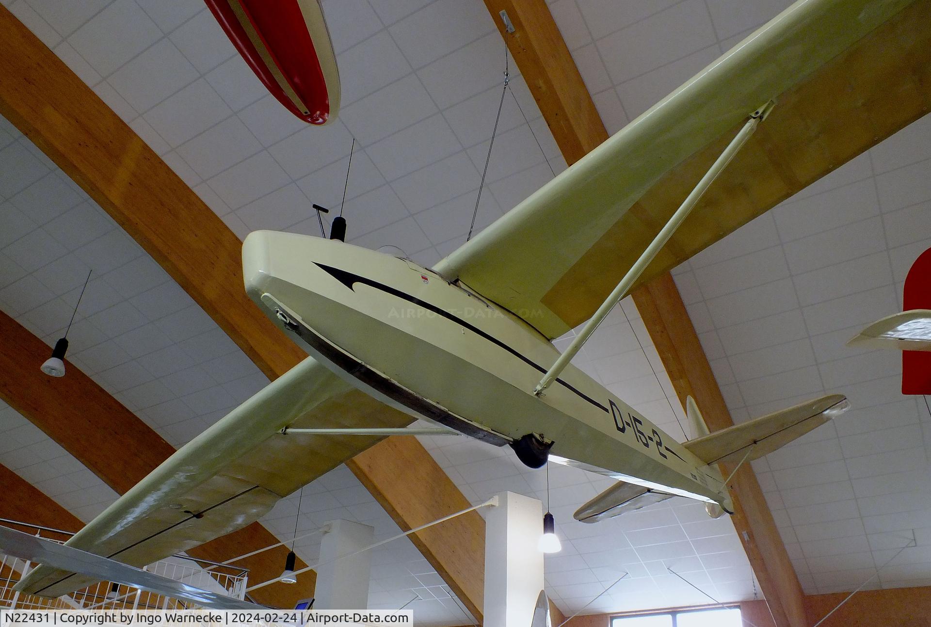 N22431, 1942 Schempp-Hirth Goppingen Go 1 Wolf C/N 2, Schempp-Hirth Göppingen Gö 1 Wolf at the Deutsches Segelflugmuseum mit Modellflug (German Soaring Museum with Model Flight), Gersfeld Wasserkuppe