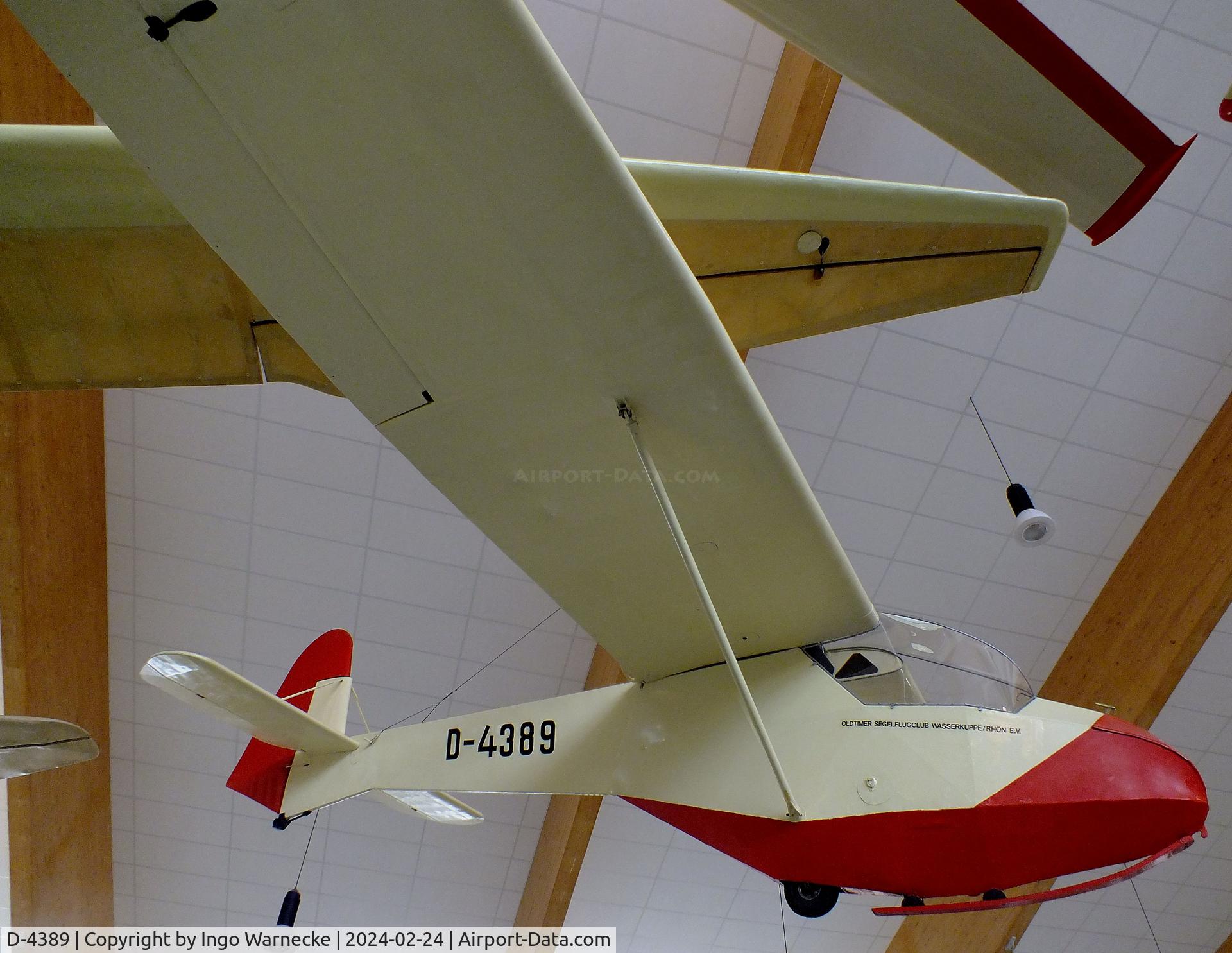 D-4389, 1954 Raab Doppelraab V C/N 549, Raab Doppelraab V at the Deutsches Segelflugmuseum mit Modellflug (German Soaring Museum with Model Flight), Gersfeld Wasserkuppe