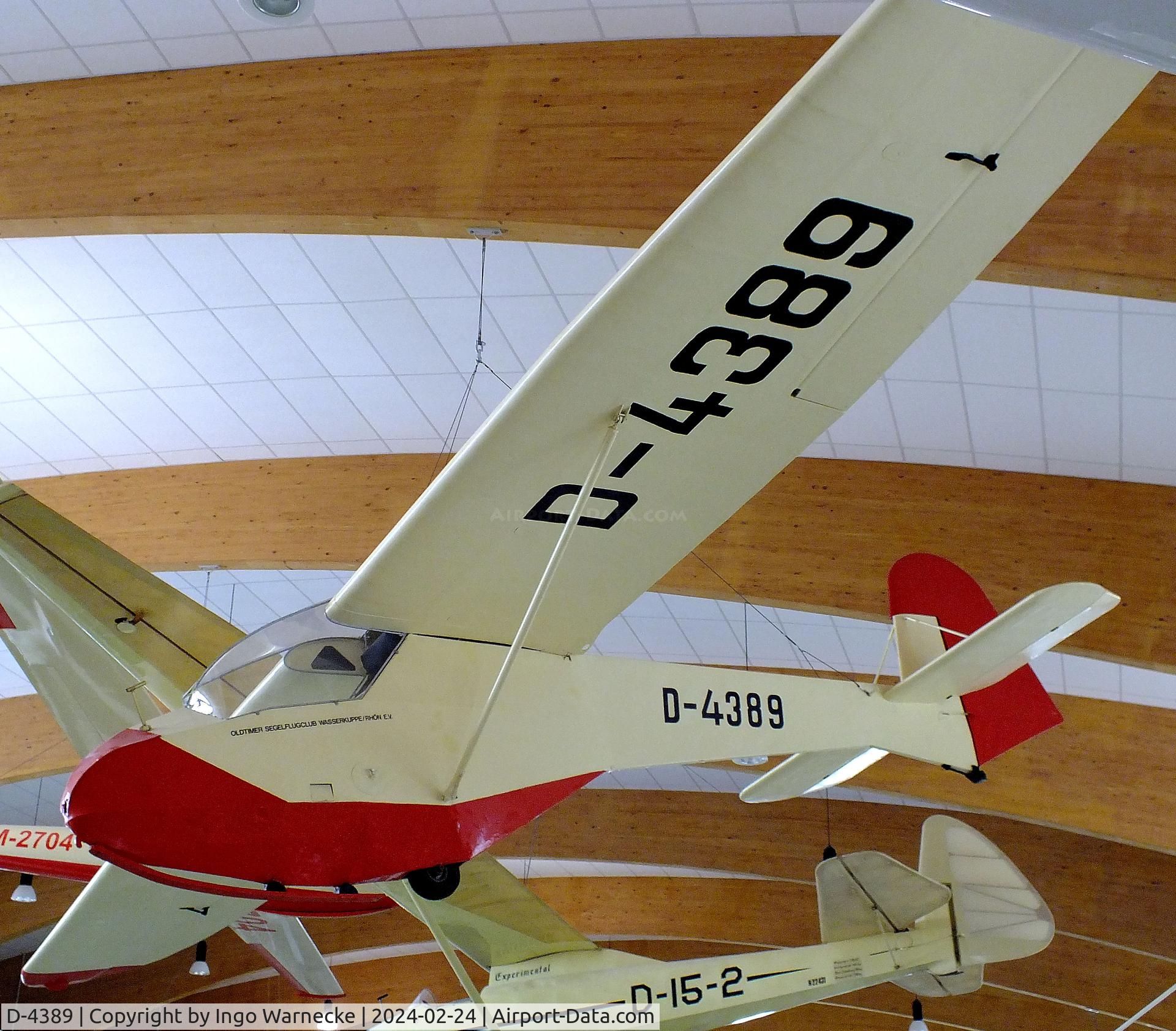 D-4389, 1954 Raab Doppelraab V C/N 549, Raab Doppelraab V at the Deutsches Segelflugmuseum mit Modellflug (German Soaring Museum with Model Flight), Gersfeld Wasserkuppe