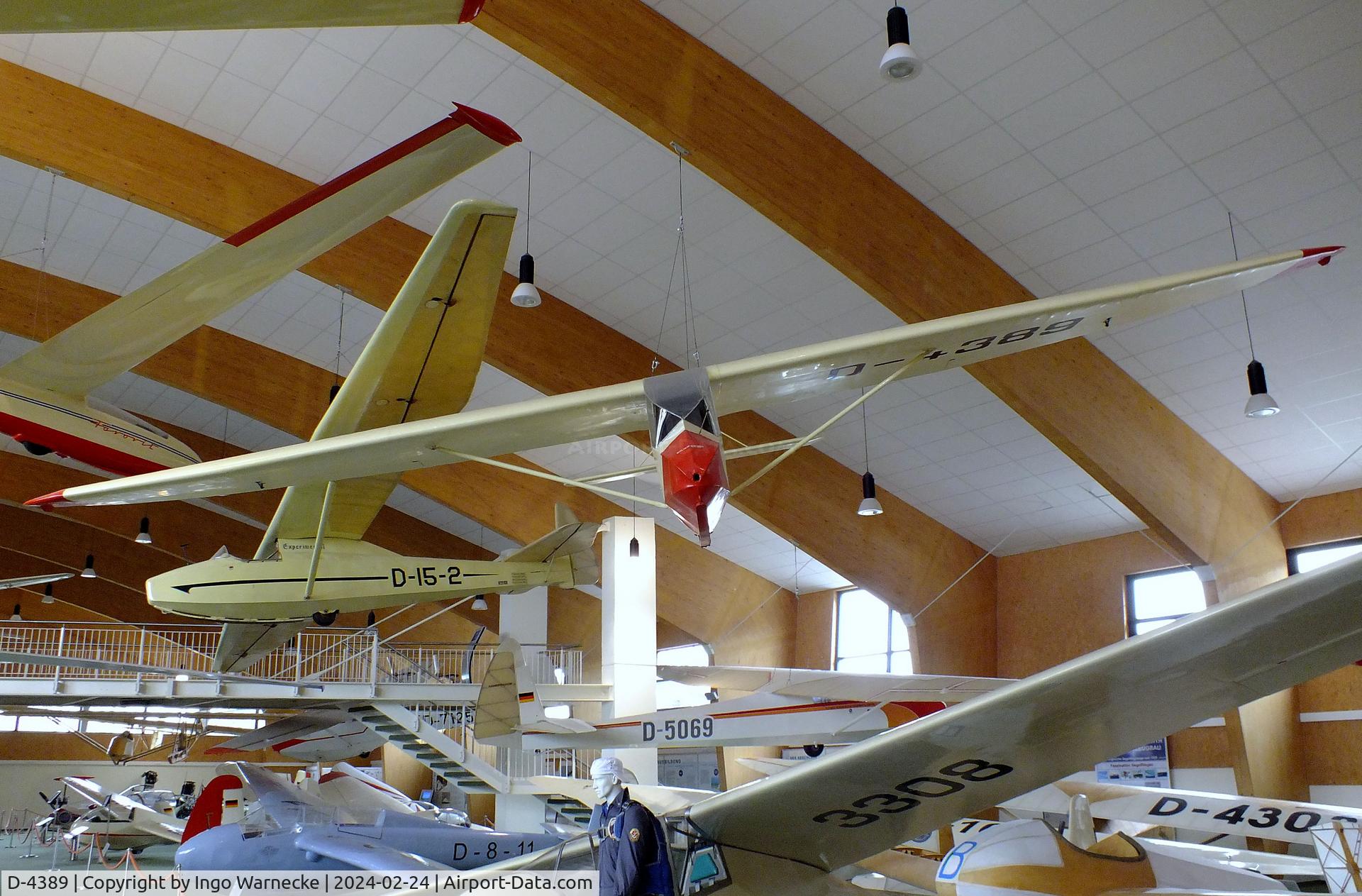 D-4389, 1954 Raab Doppelraab V C/N 549, Raab Doppelraab V at the Deutsches Segelflugmuseum mit Modellflug (German Soaring Museum with Model Flight), Gersfeld Wasserkuppe