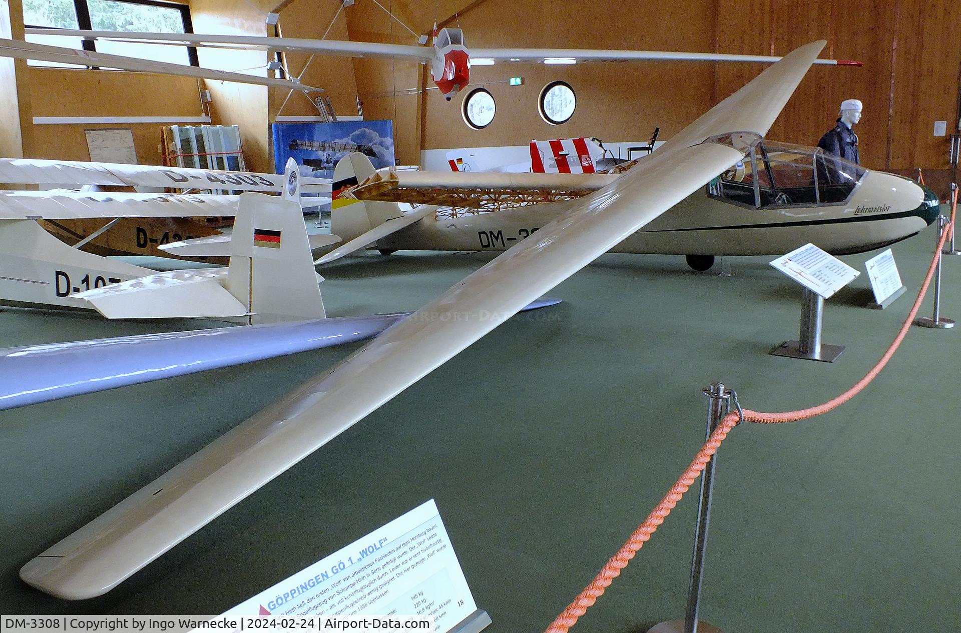 DM-3308, 1962 VEB Apparatebau Lommatzsch FES-530-II Lehrmeister C/N 0258, Lommatzsch FES-530-II Lehrmeister at the Deutsches Segelflugmuseum mit Modellflug (German Soaring Museum with Model Flight), Gersfeld Wasserkuppe