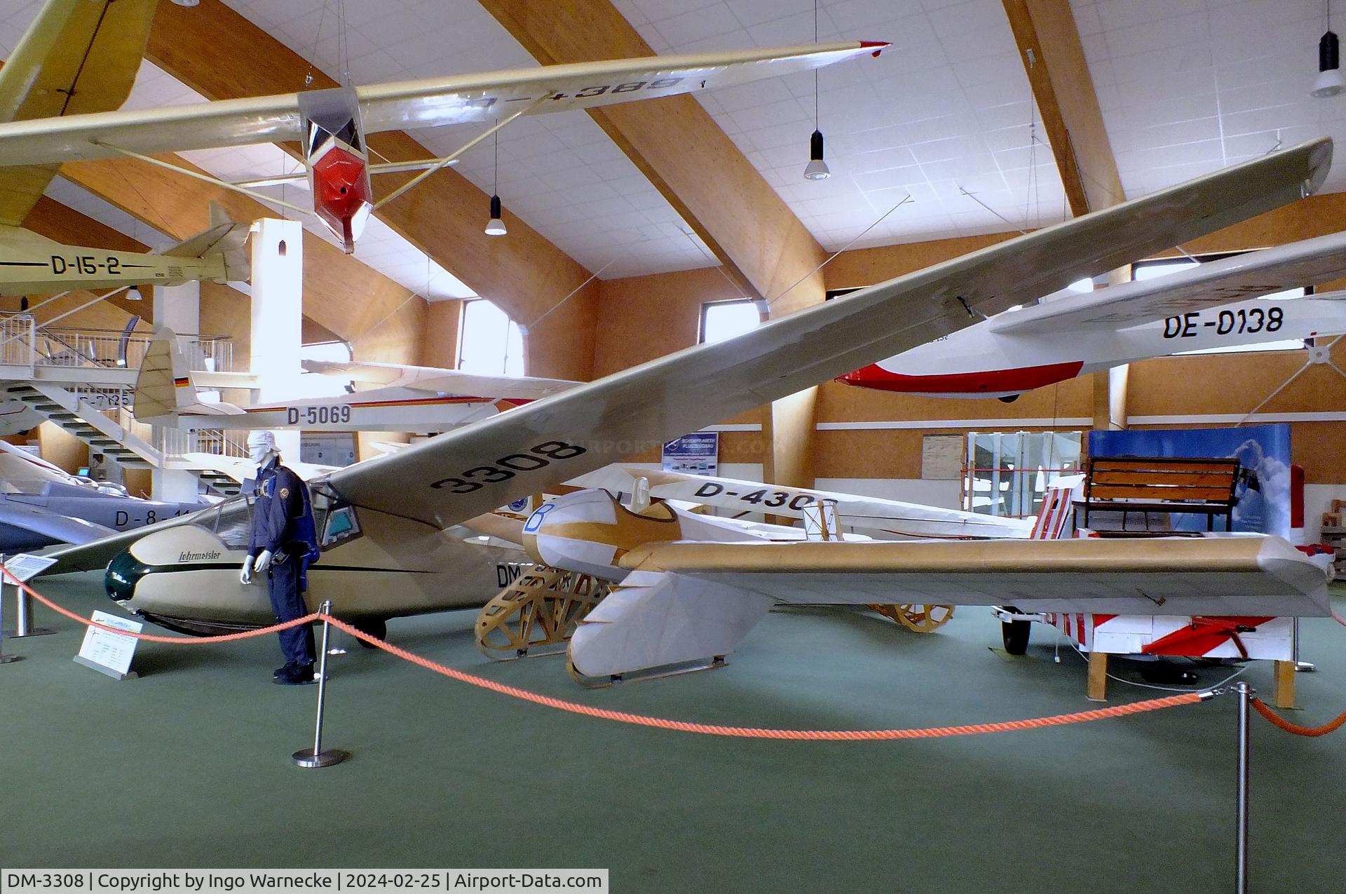 DM-3308, 1962 VEB Apparatebau Lommatzsch FES-530-II Lehrmeister C/N 0258, Lommatzsch FES-530-II Lehrmeister at the Deutsches Segelflugmuseum mit Modellflug (German Soaring Museum with Model Flight), Gersfeld Wasserkuppe