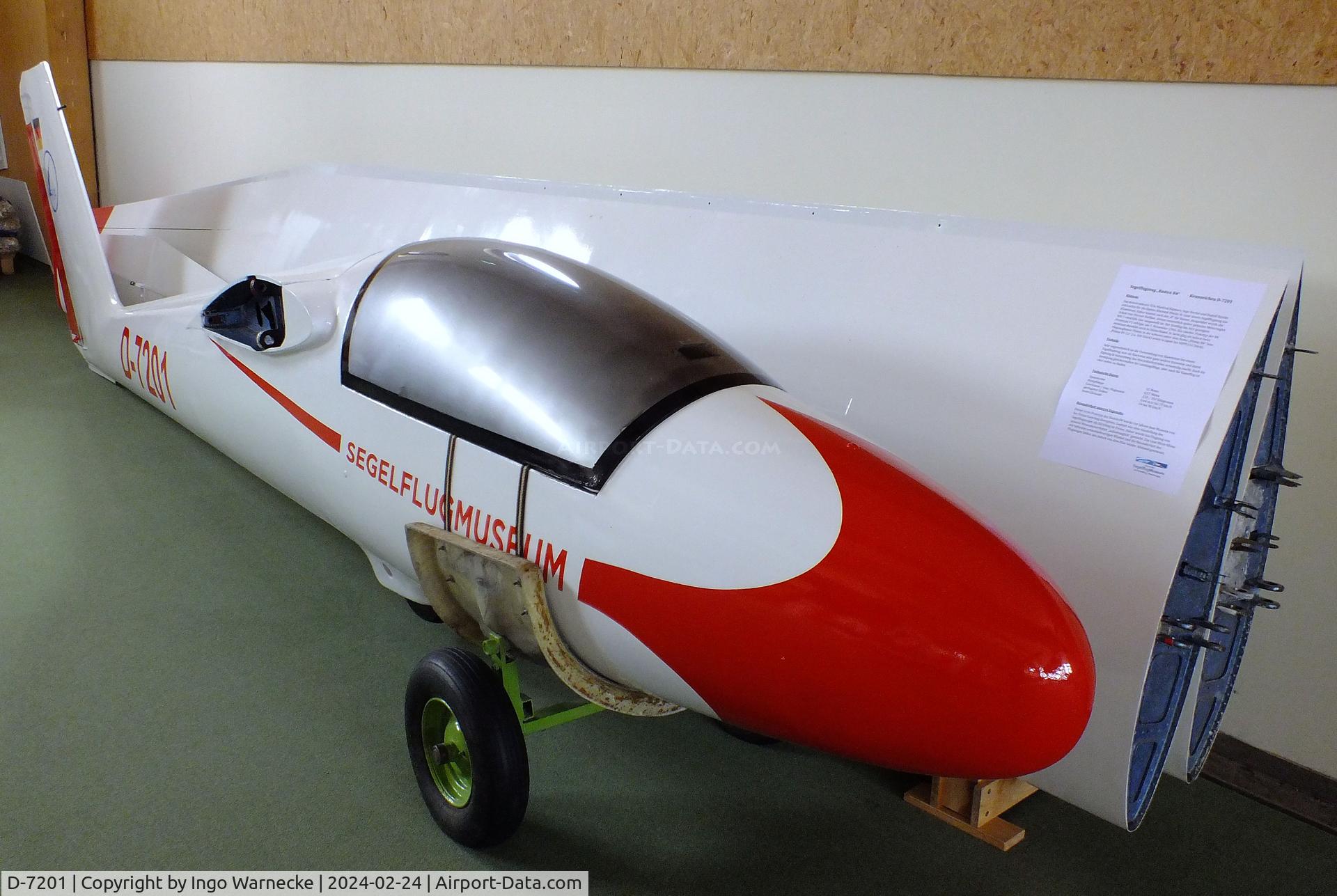 D-7201, 1966 Basten B4 C/N V-1, Basten B4 (first prototype of Pilatus P4, wings/horizontal tail dismounted) at the Deutsches Segelflugmuseum mit Modellflug (German Soaring Museum with Model Flight), Gersfeld Wasserkuppe