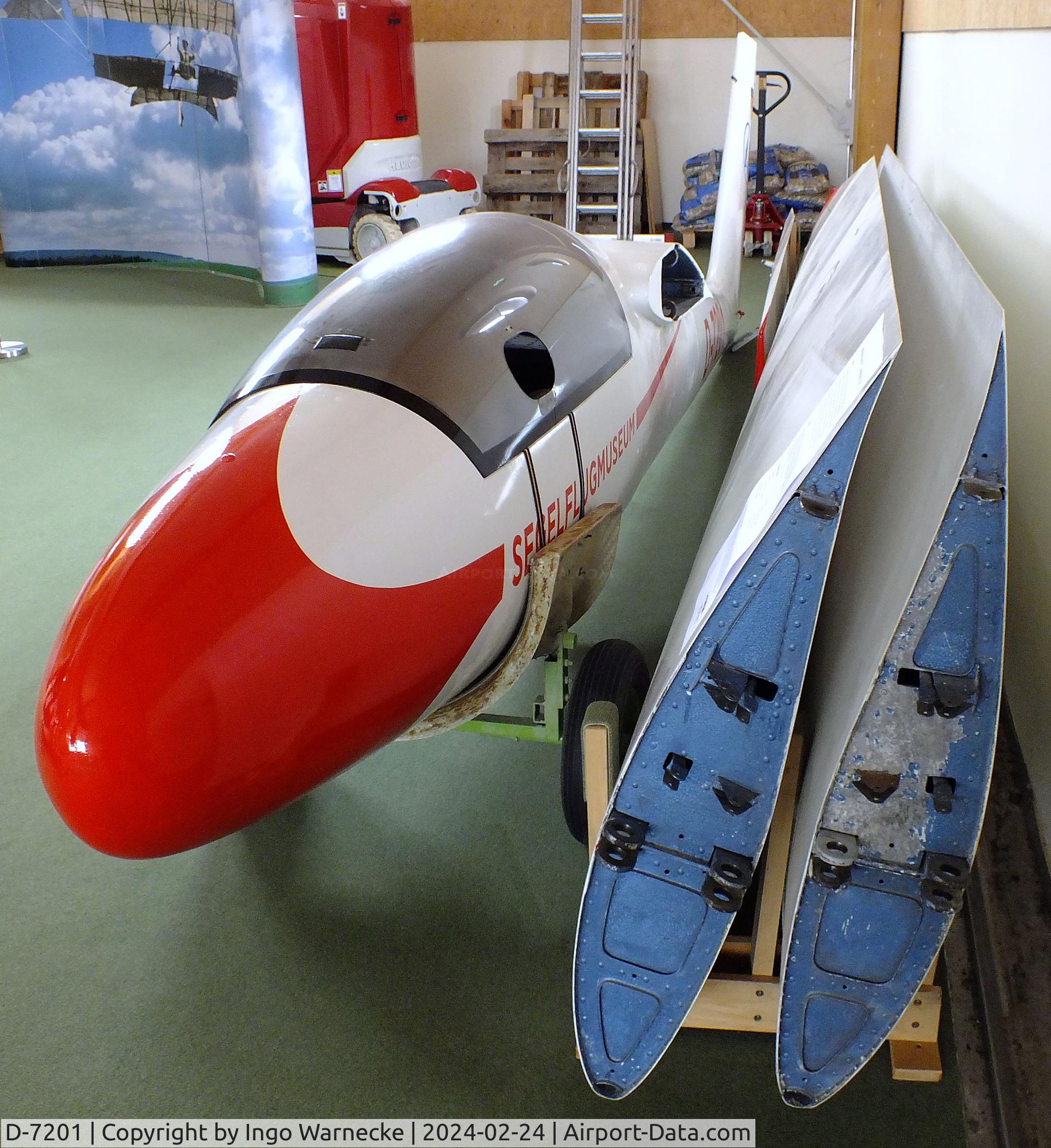 D-7201, 1966 Basten B4 C/N V-1, Basten B4 (first prototype of Pilatus P4, wings/horizontal tail dismounted) at the Deutsches Segelflugmuseum mit Modellflug (German Soaring Museum with Model Flight), Gersfeld Wasserkuppe