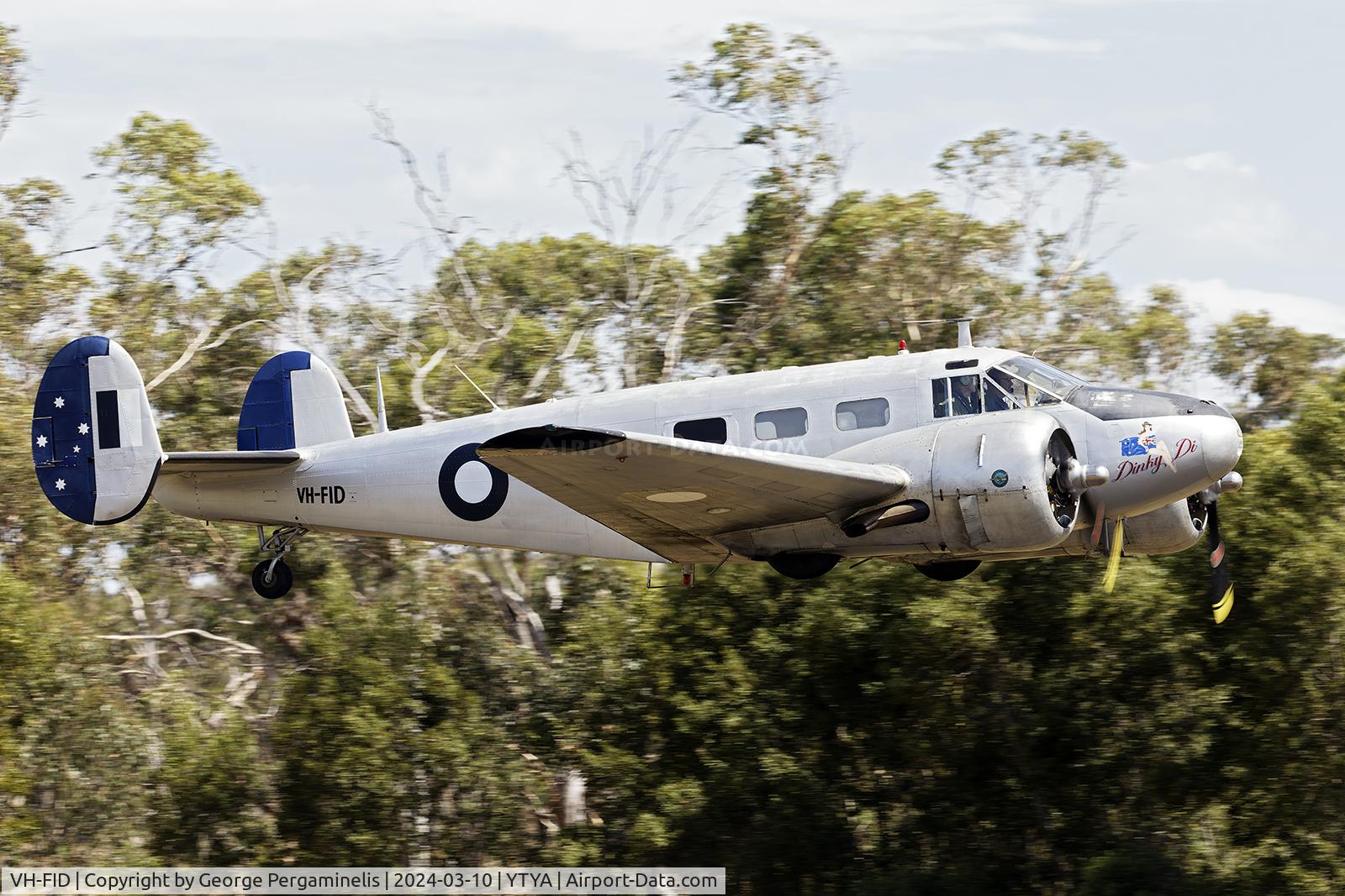 VH-FID, 1948 Beech D18-S C/N A-458, Participating in the Tyabb 2024 airshow.