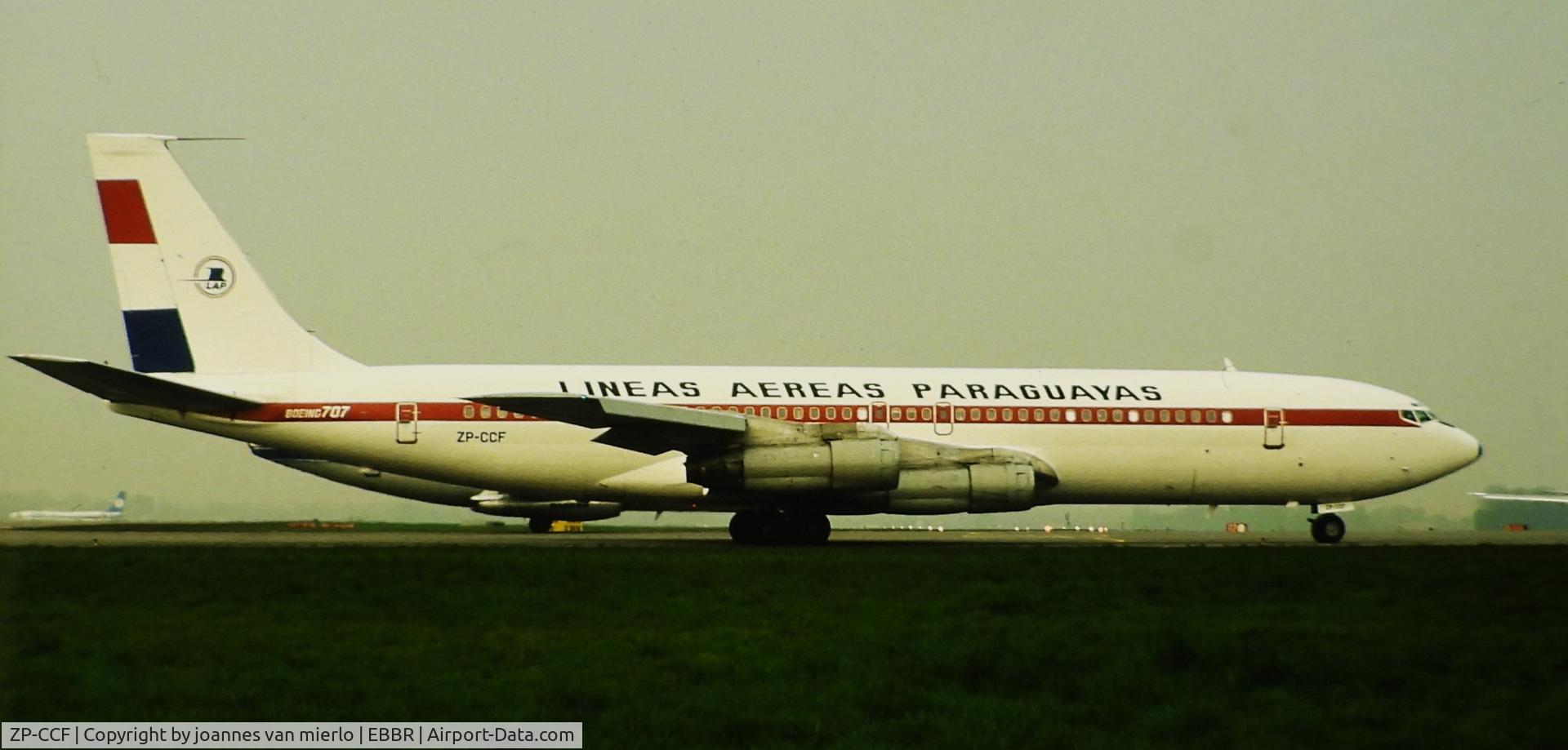 ZP-CCF, 1966 Boeing 707-321B C/N 18957, ex-slide