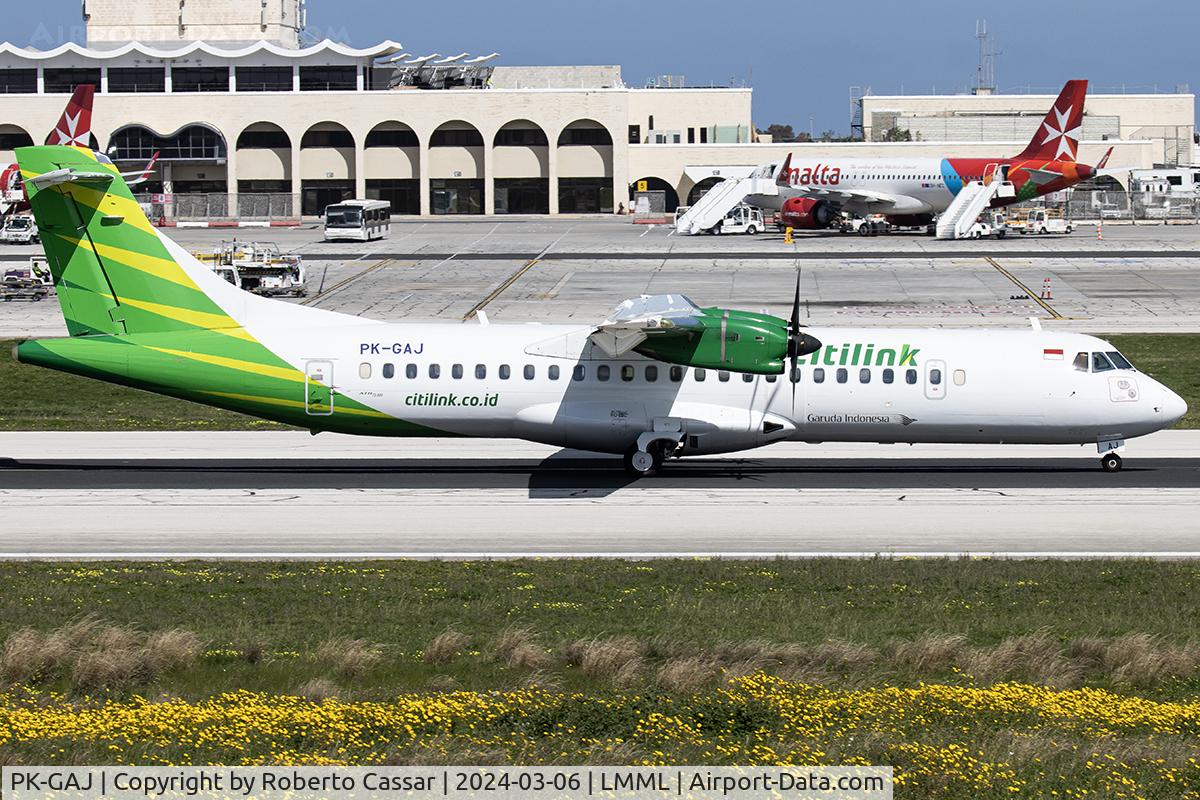 PK-GAJ, 2015 ATR 72-600 (72-212A) C/N 1243, Runway 31 Backtrack
