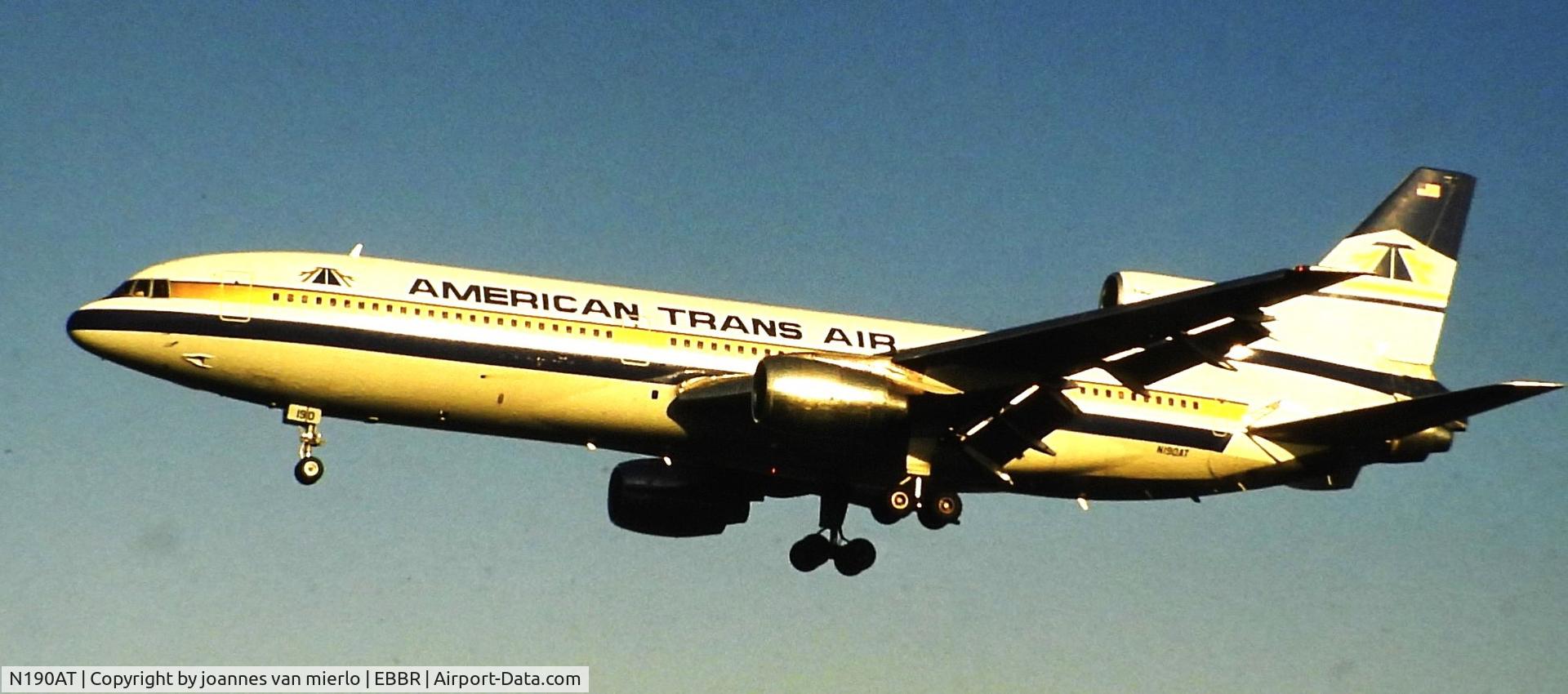 N190AT, 1974 Lockheed L-1011-385-1 TriStar 50 C/N 193C-1086, ex-slide