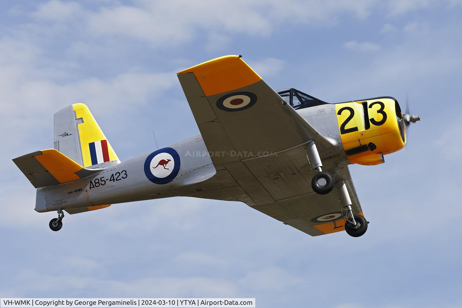 VH-WMK, 1956 Commonwealth CA-25 Winjeel C/N CA25-23, Participating in the Tyabb 2024 airshow.
