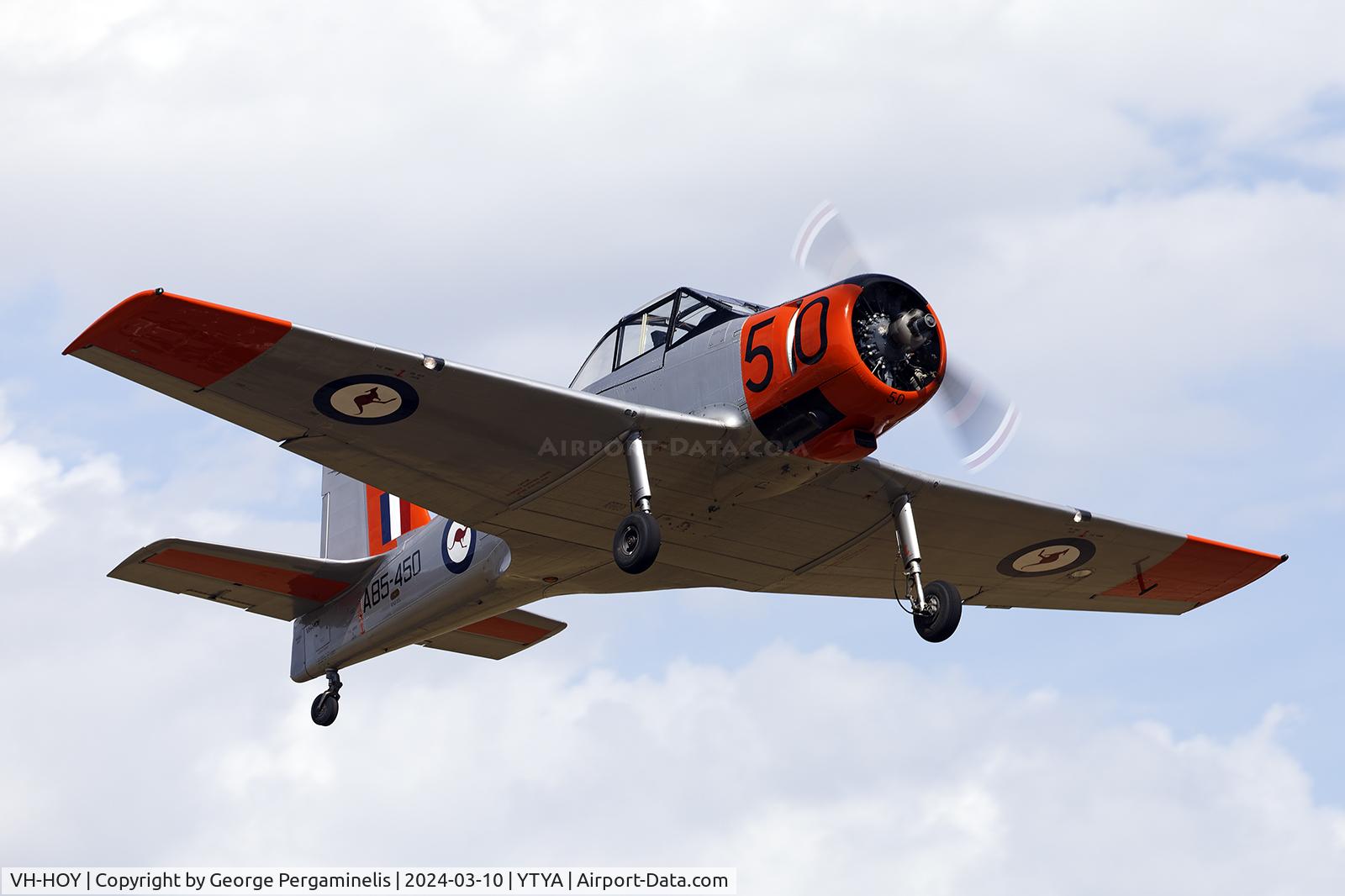 VH-HOY, 1957 Commonwealth CA-25 Winjeel C/N CA25-50, Participating in the Tyabb 2024 airshow.
