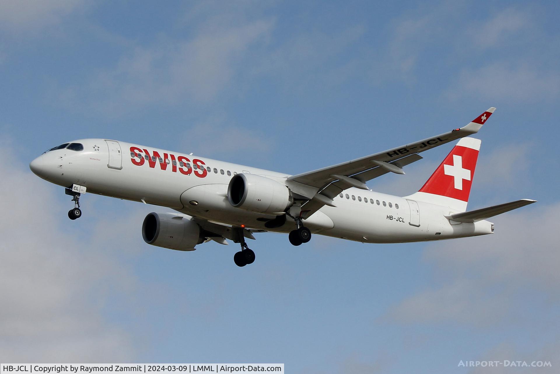 HB-JCL, 2018 Bombardier CS300 (BD-500-1A11) C/N 55029, Bombardier CS300 HB-JCL Swiss