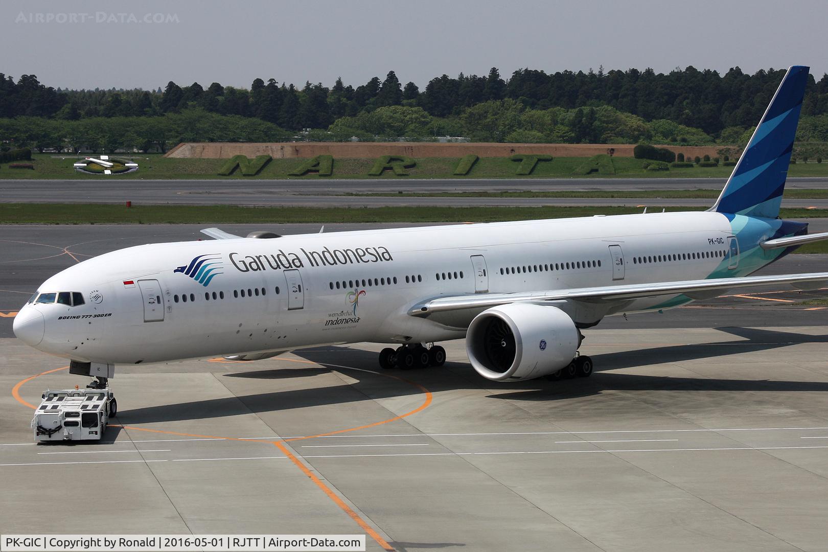 PK-GIC, 2013 Boeing 777-3U3/ER C/N 40075, at nrt