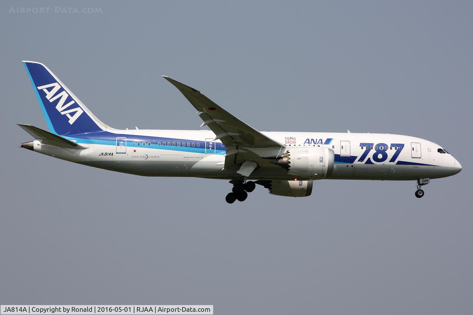 JA814A, 2012 Boeing 787-8 Dreamliner C/N 34493, at nrt