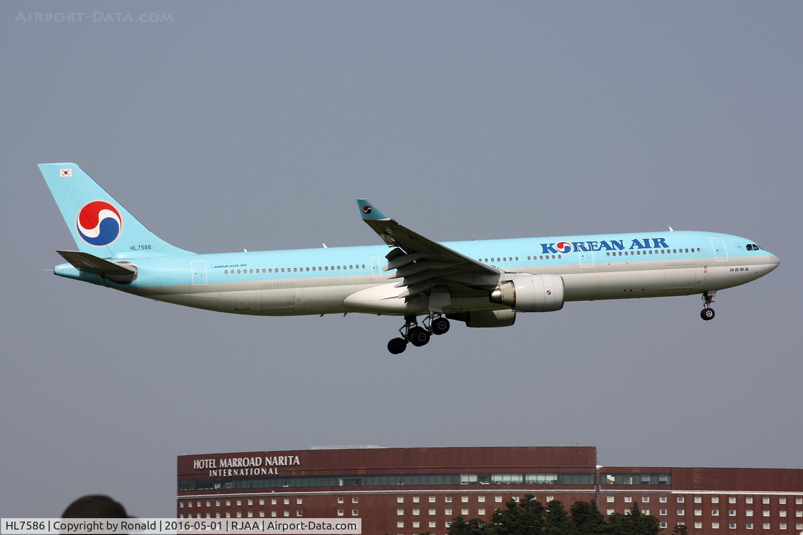 HL7586, 2000 Airbus A330-323 C/N 351, at nrt