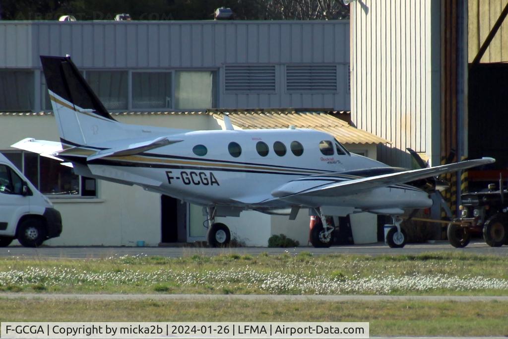 F-GCGA, 1980 Beech C90 King Air C/N LJ-894, Parked