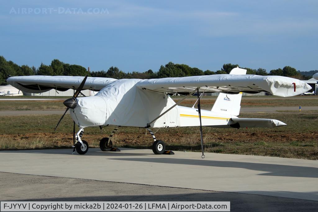 F-JYYV, 2007 Tecnam P92 Echo C/N 1062, Parked