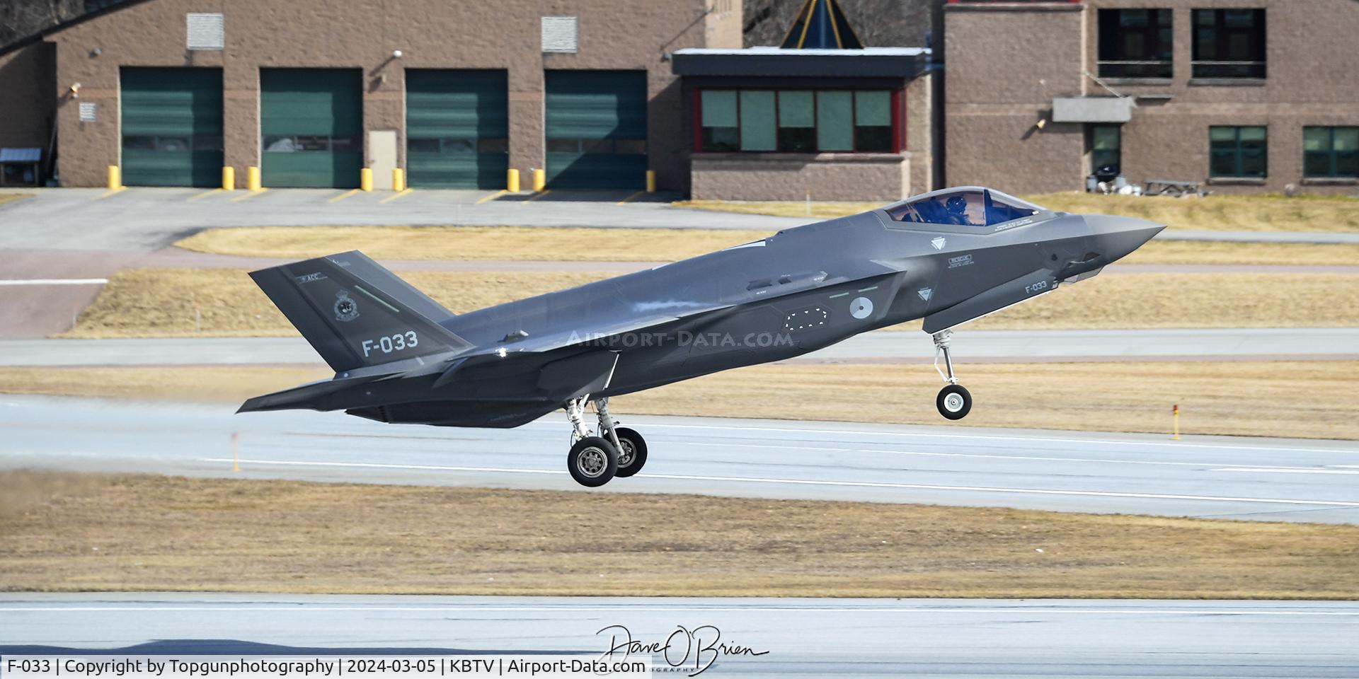 F-033, Lockheed Martin F-35A Lightning II C/N AN-33, NAF324 off the deck