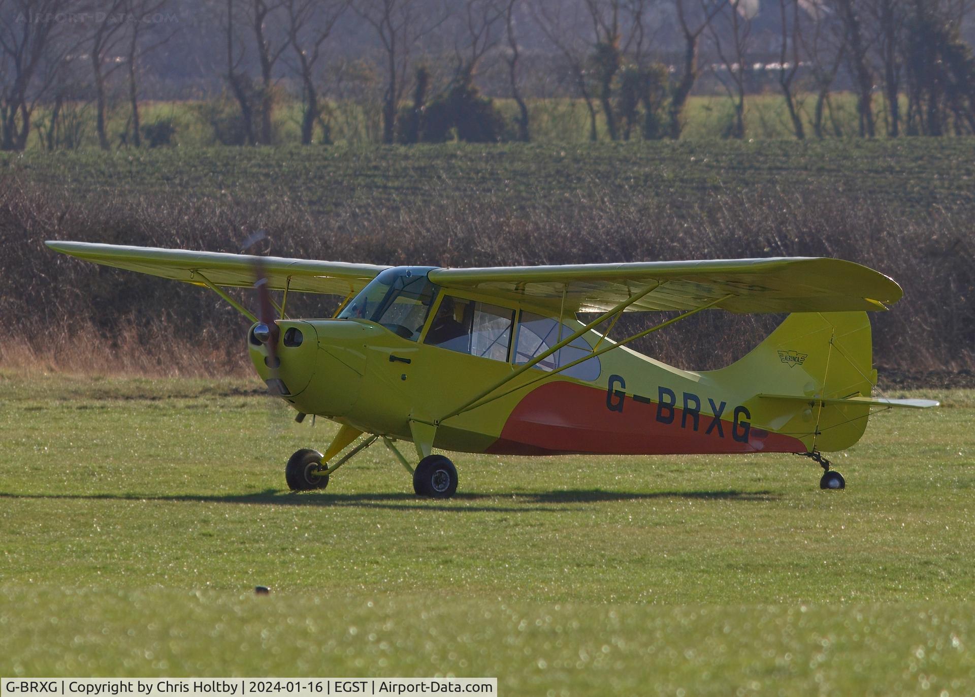 G-BRXG, 1946 Aeronca 7AC Champion C/N 7AC-3910, Landing at Elmsett Airfield, Suffolk