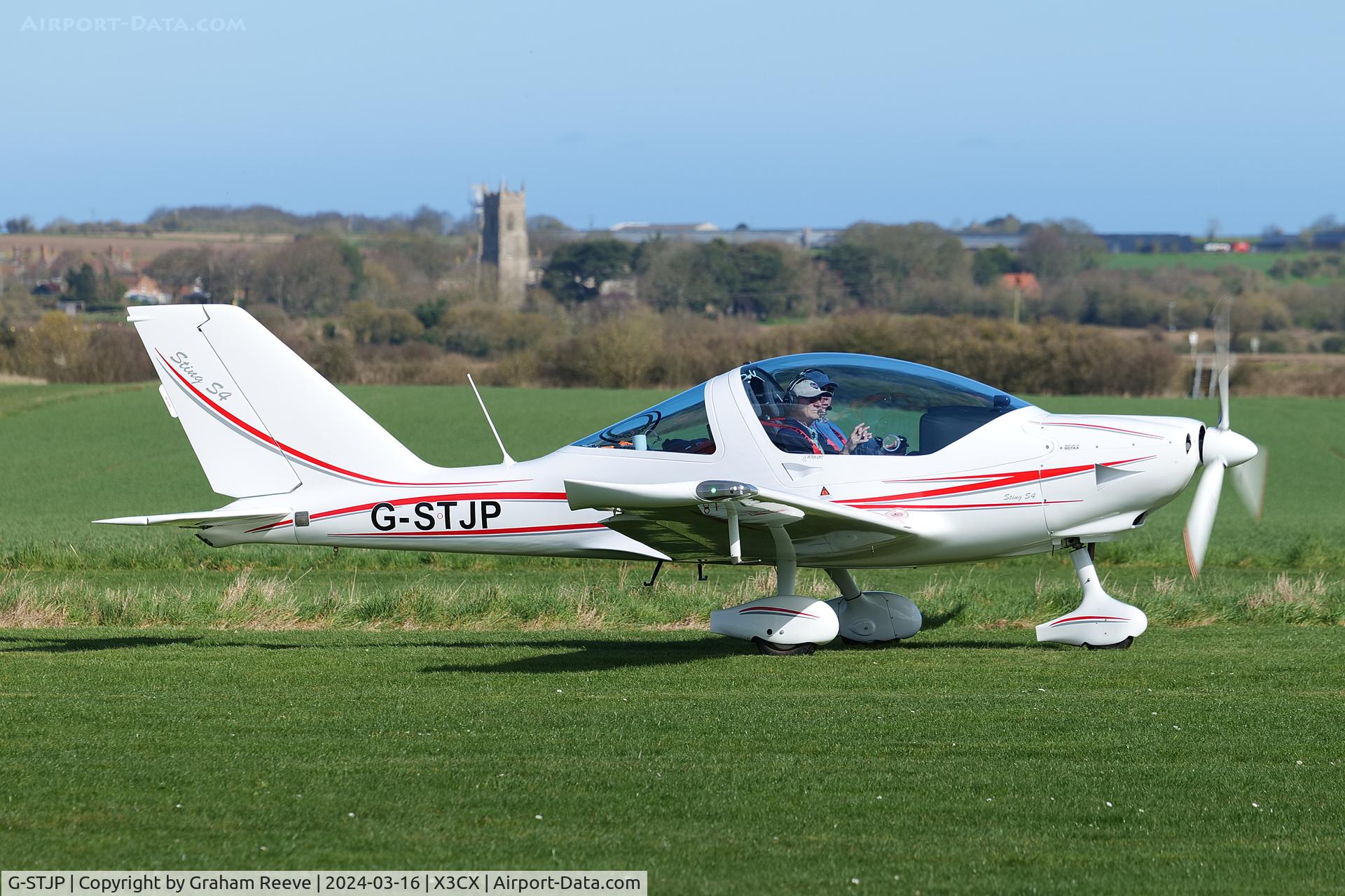G-STJP, 2022 TL Ultralight SRO TL 2000 Sting S4 C/N 22 ST 505, Just landed at Northrepps.