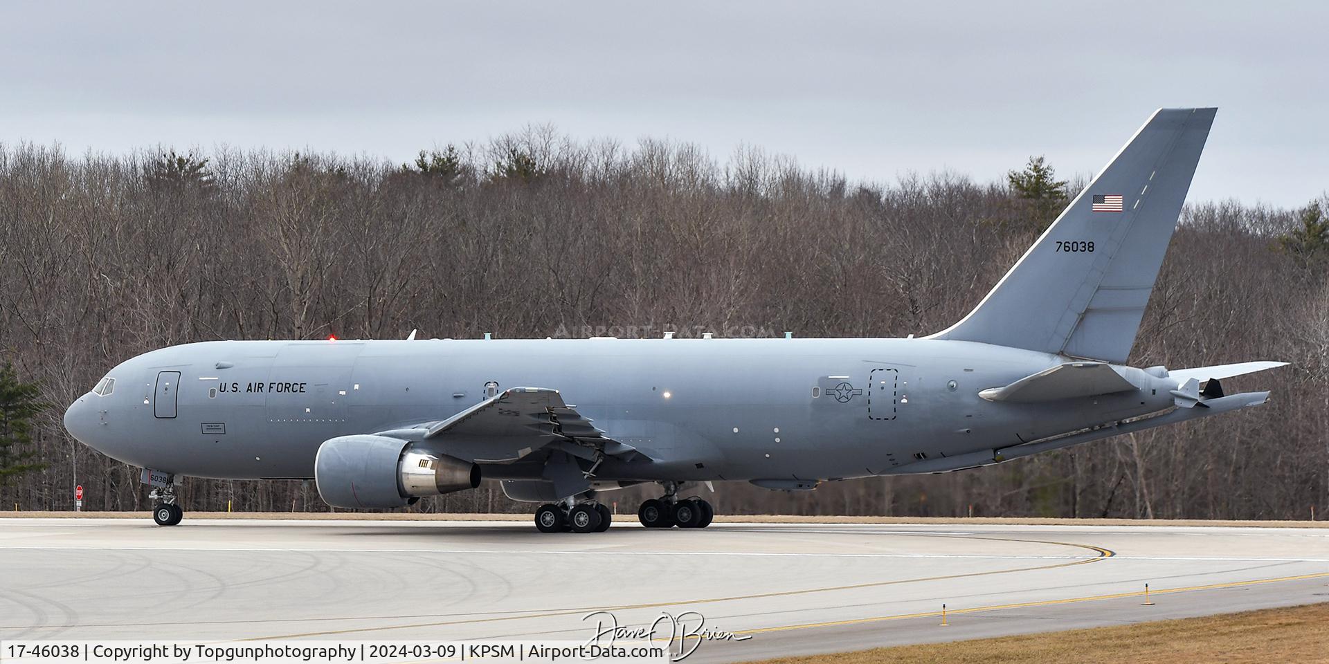 17-46038, 2017 Boeing KC-46A Pegasus C/N 41985/1158, CURT97 ready for take off