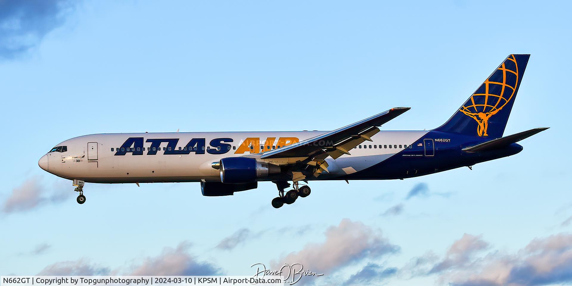 N662GT, 1995 Boeing 767-31A C/N 27619, GIANT834 landing RW34 from TX