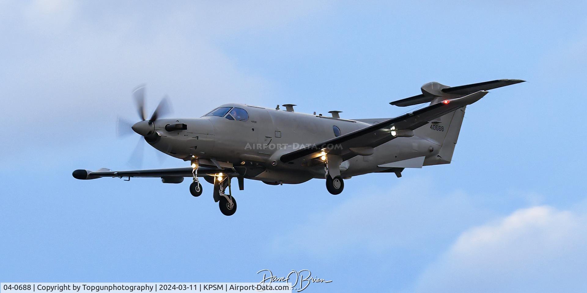 04-0688, 2006 Pilatus U-28A C/N 688, SWASH41 inbound with flight