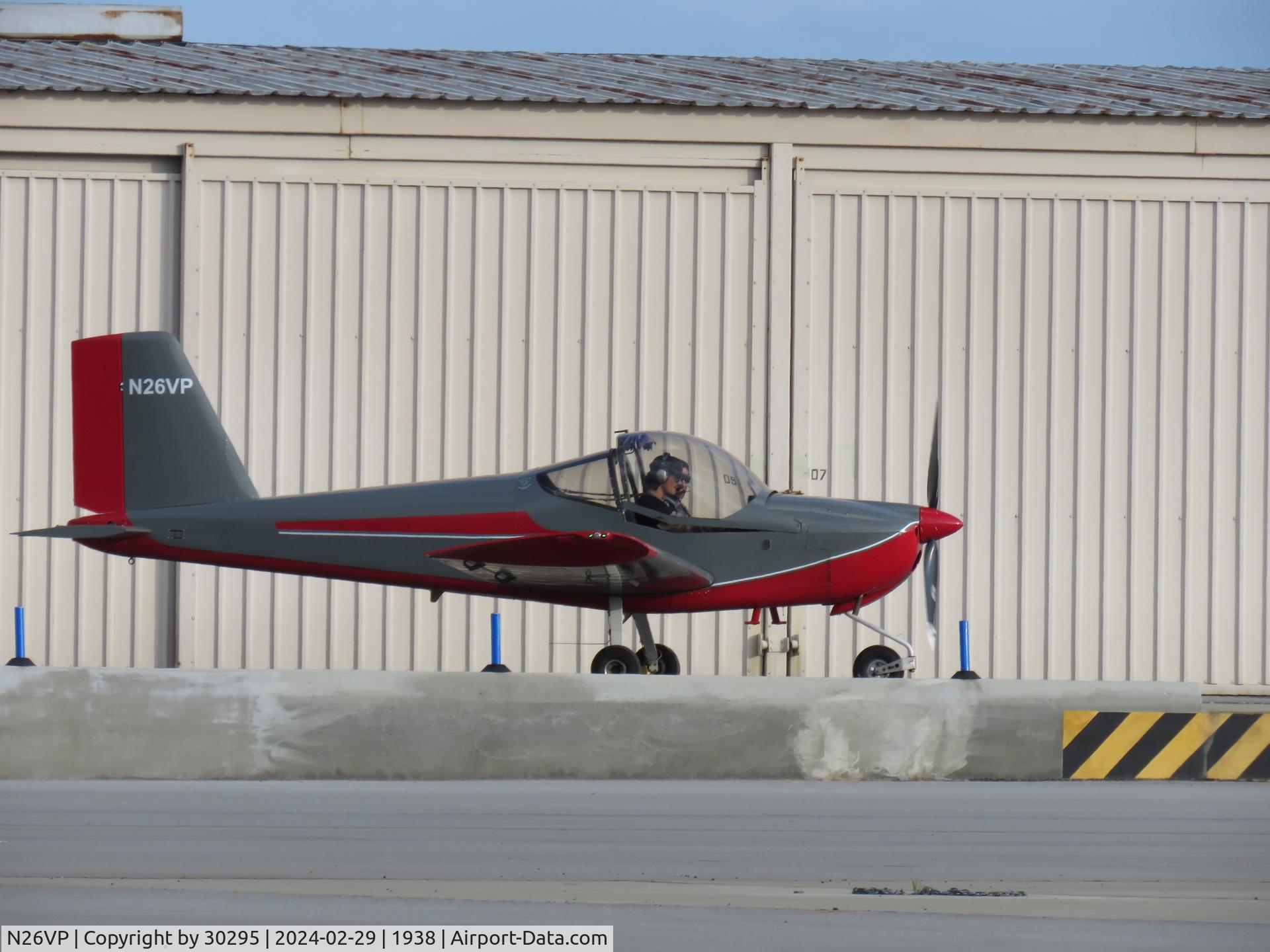 N26VP, 2018 Vans RV-12 C/N 121011, Taxiing from hanger