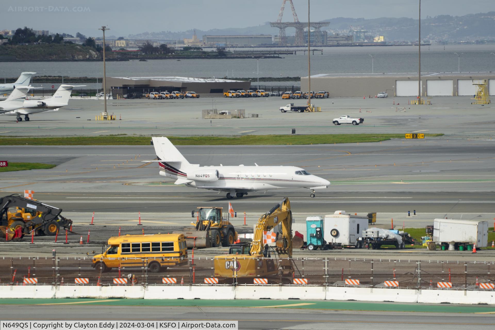 N649QS, 2019 Cessna 680A Citation Latitude C/N 680A0195, SFO 2024.