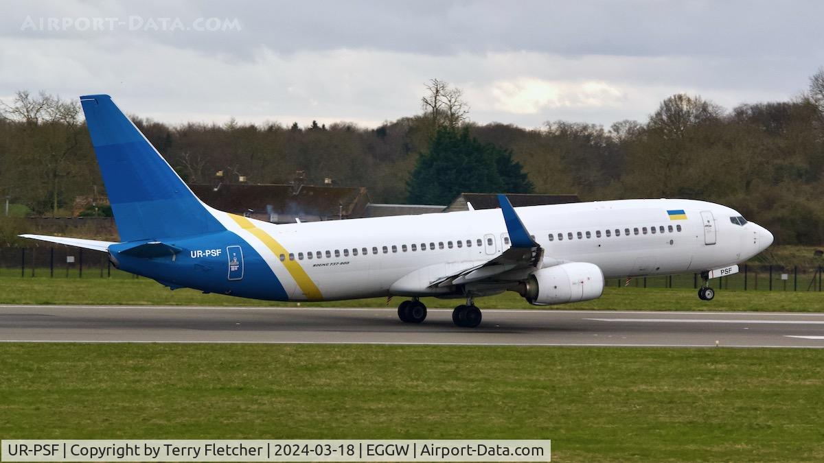 UR-PSF, 2012 Boeing 737-84R C/N 38120, At Luton Airport