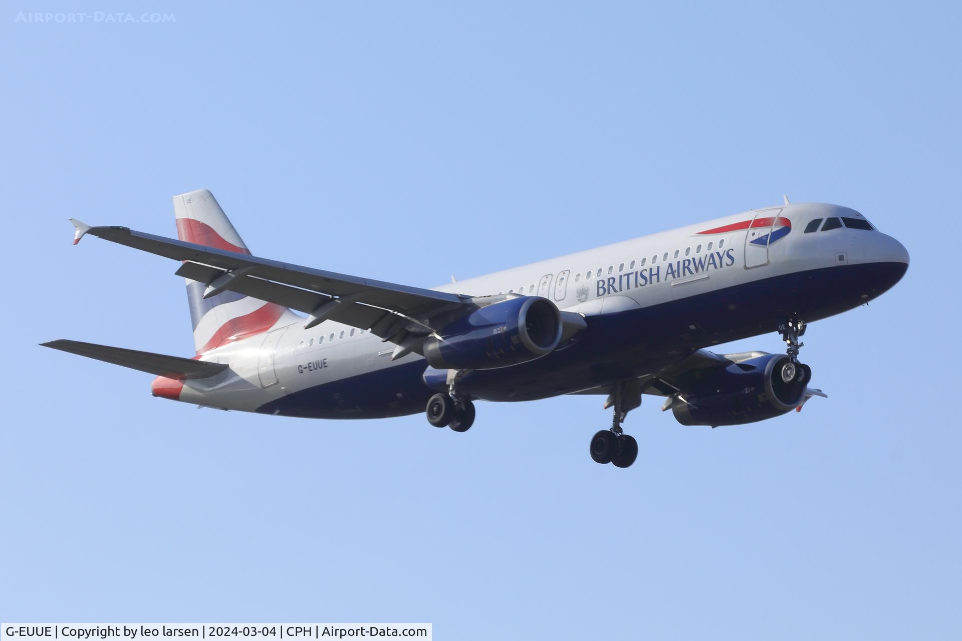 G-EUUE, 2002 Airbus A320-232 C/N 1782, Copenhagen 4.3.2024