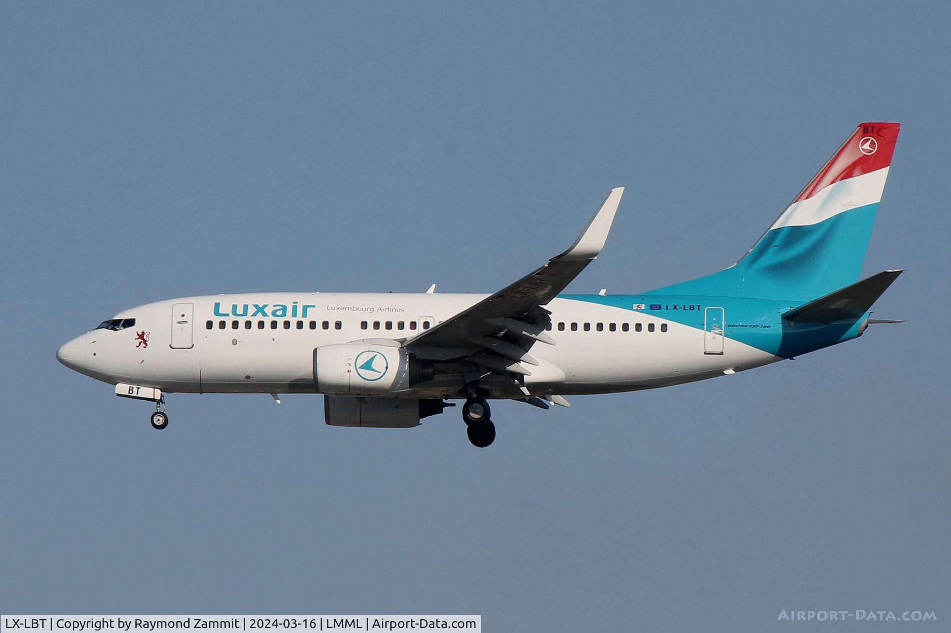 LX-LBT, 2008 Boeing 737-7K2 C/N 30371, B737-700 LX-LBT Luxair
