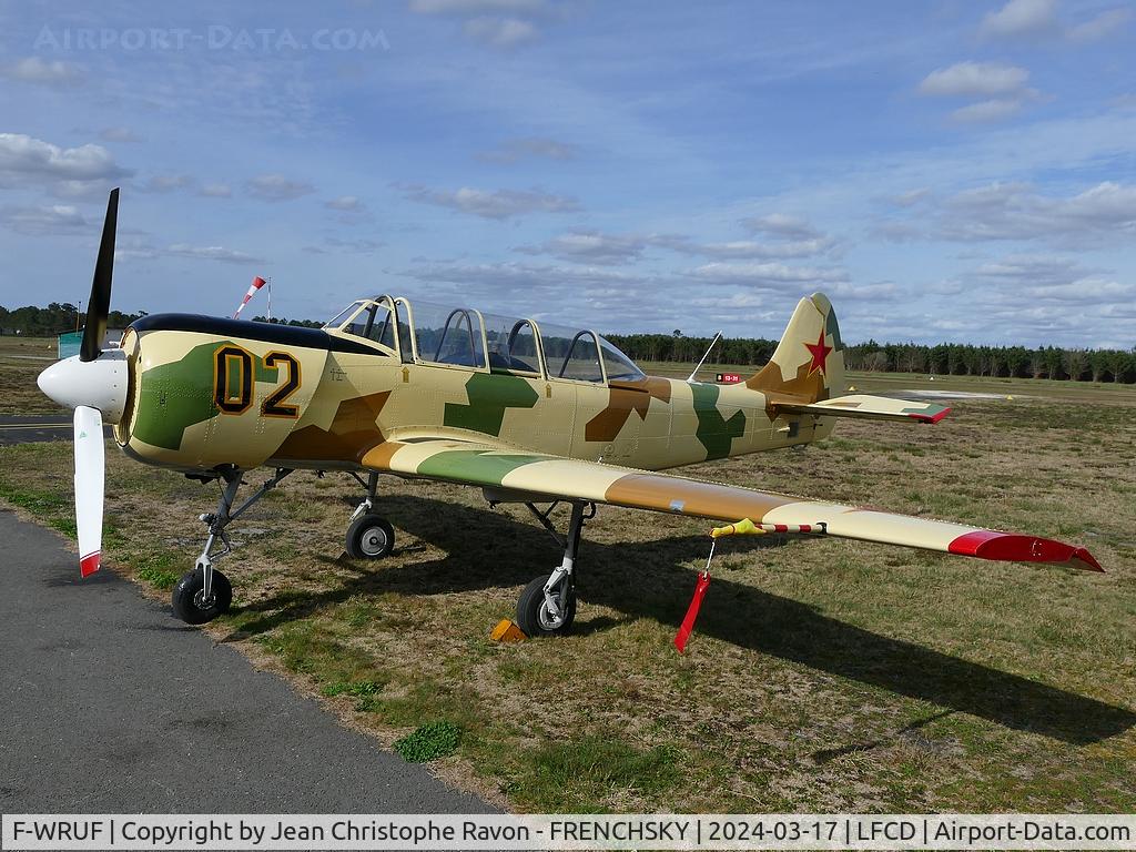 F-WRUF, 1988 Bacau Yak-52 C/N 888615, private