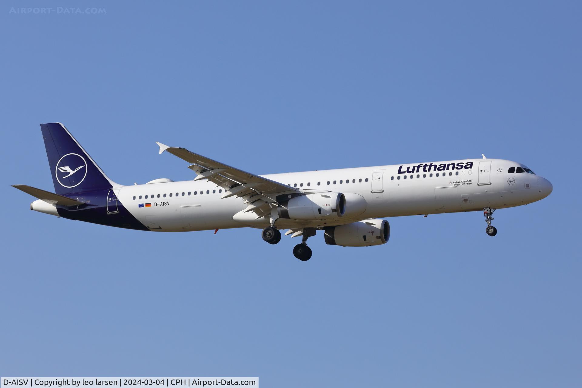 D-AISV, 2009 Airbus A321-231 C/N 4050, Copenhagen 4.3.2024