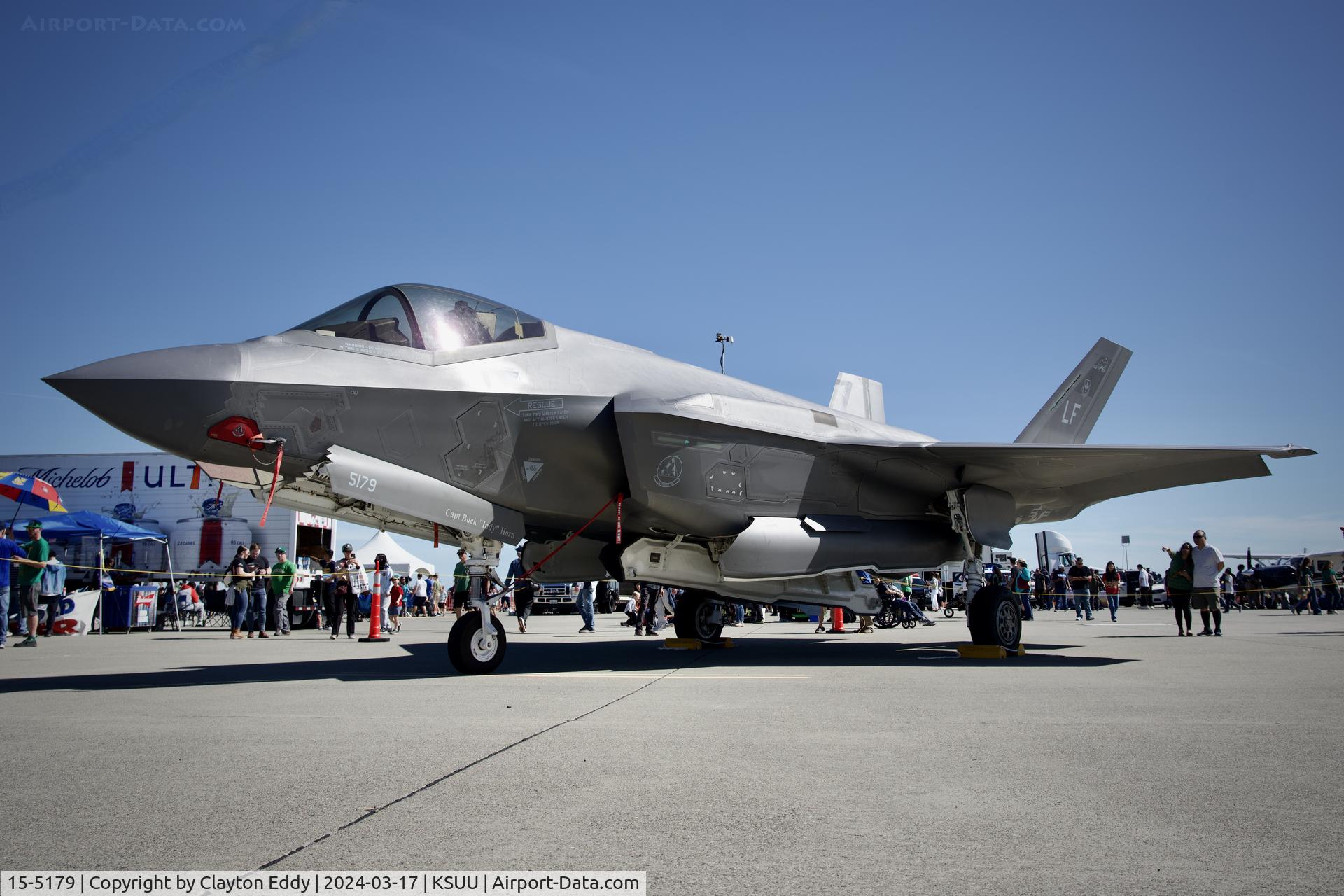 15-5179, Lockheed Martin F-35A Lightning II C/N AF-154, Travis AFB airshow 2024.