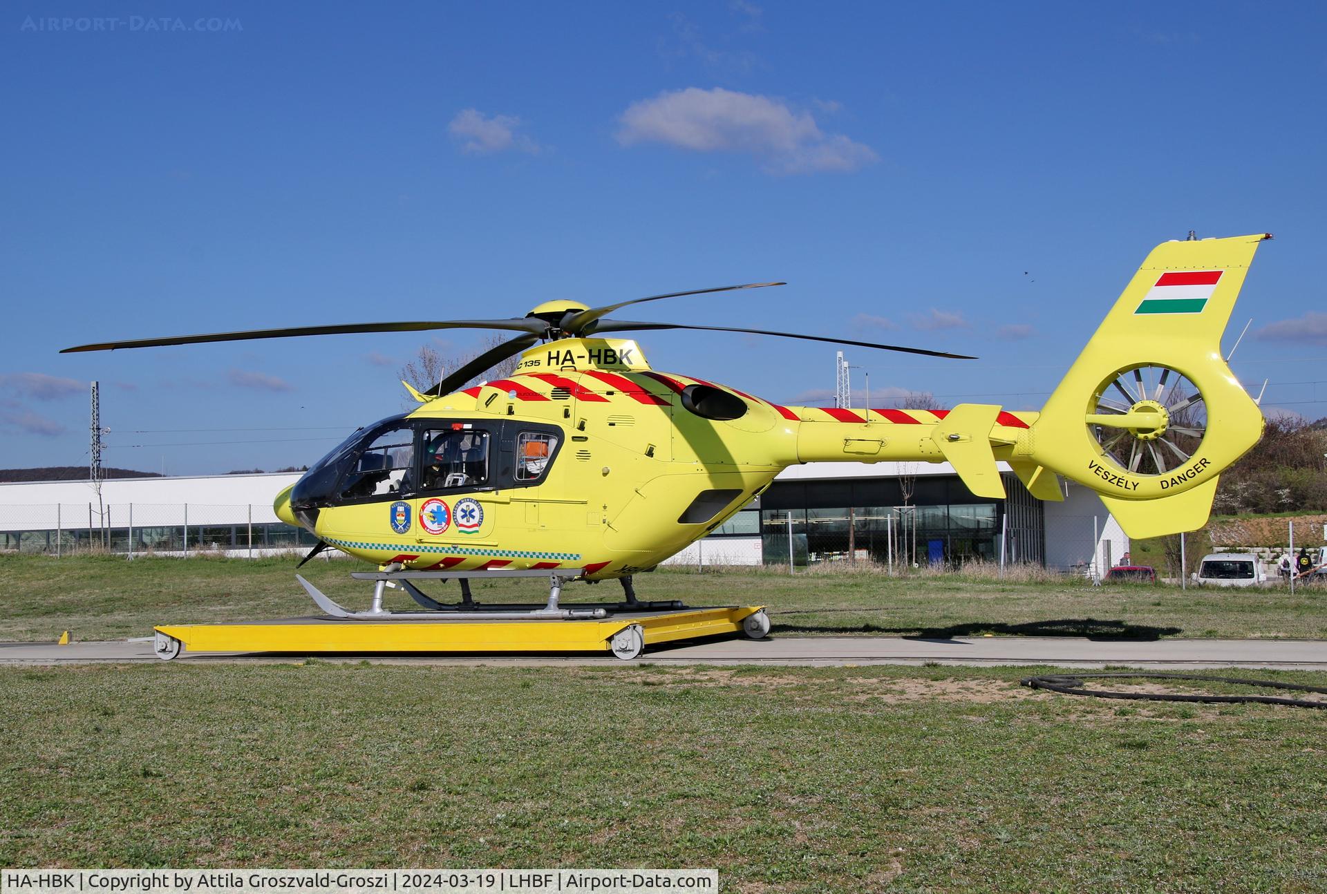 HA-HBK, 2018 Eurocopter EC-135-P2+ C/N 0393, LHBF - Balatonfüred Aerial Ambulance Base, Hungary
