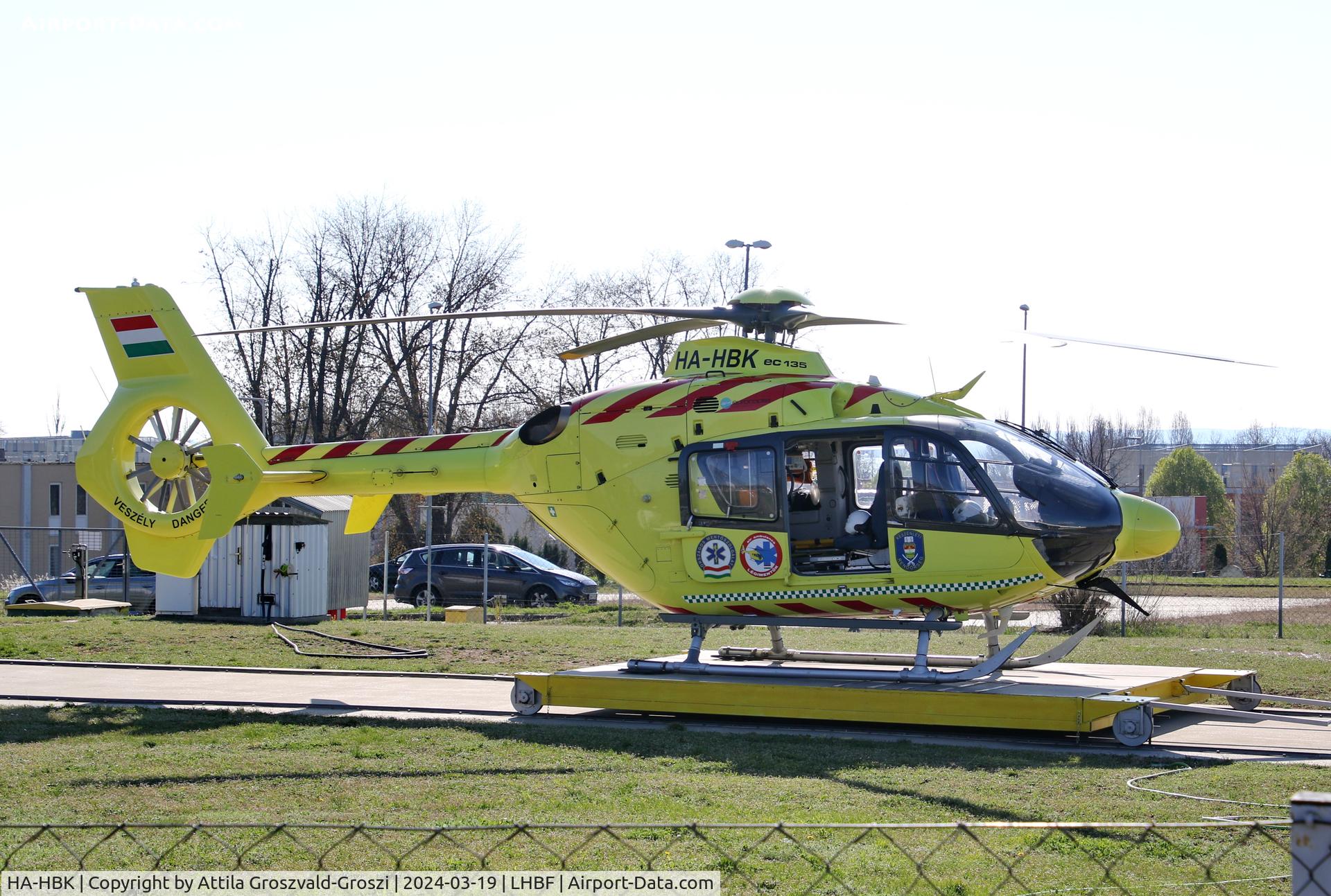 HA-HBK, 2018 Eurocopter EC-135-P2+ C/N 0393, LHBF - Balatonfüred Aerial Ambulance Base, Hungary