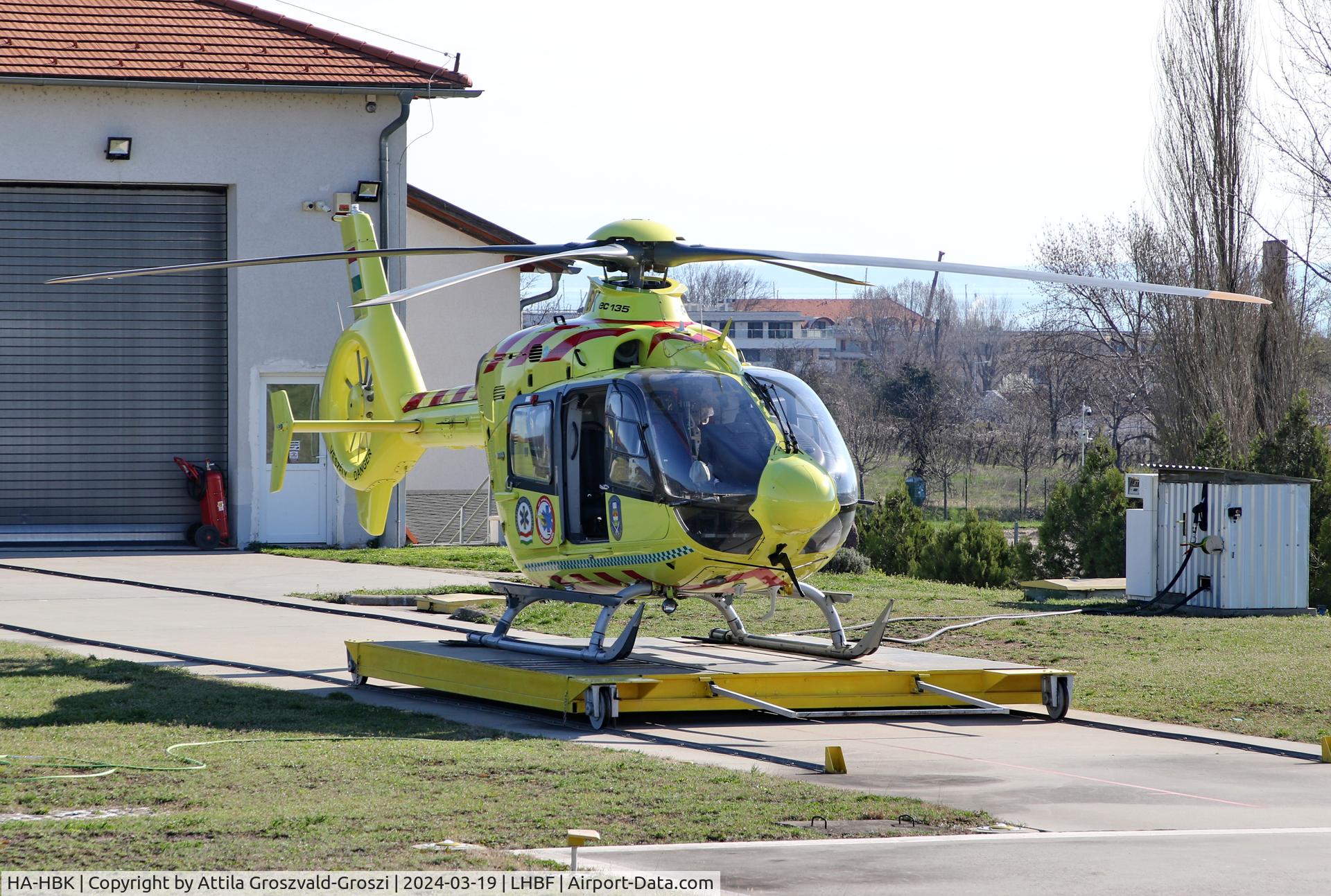HA-HBK, 2018 Eurocopter EC-135-P2+ C/N 0393, LHBF - Balatonfüred Aerial Ambulance Base, Hungary
