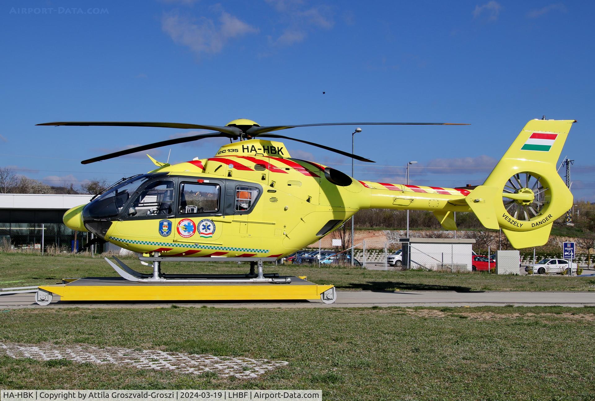 HA-HBK, 2018 Eurocopter EC-135-P2+ C/N 0393, LHBF - Balatonfüred Aerial Ambulance Base, Hungary