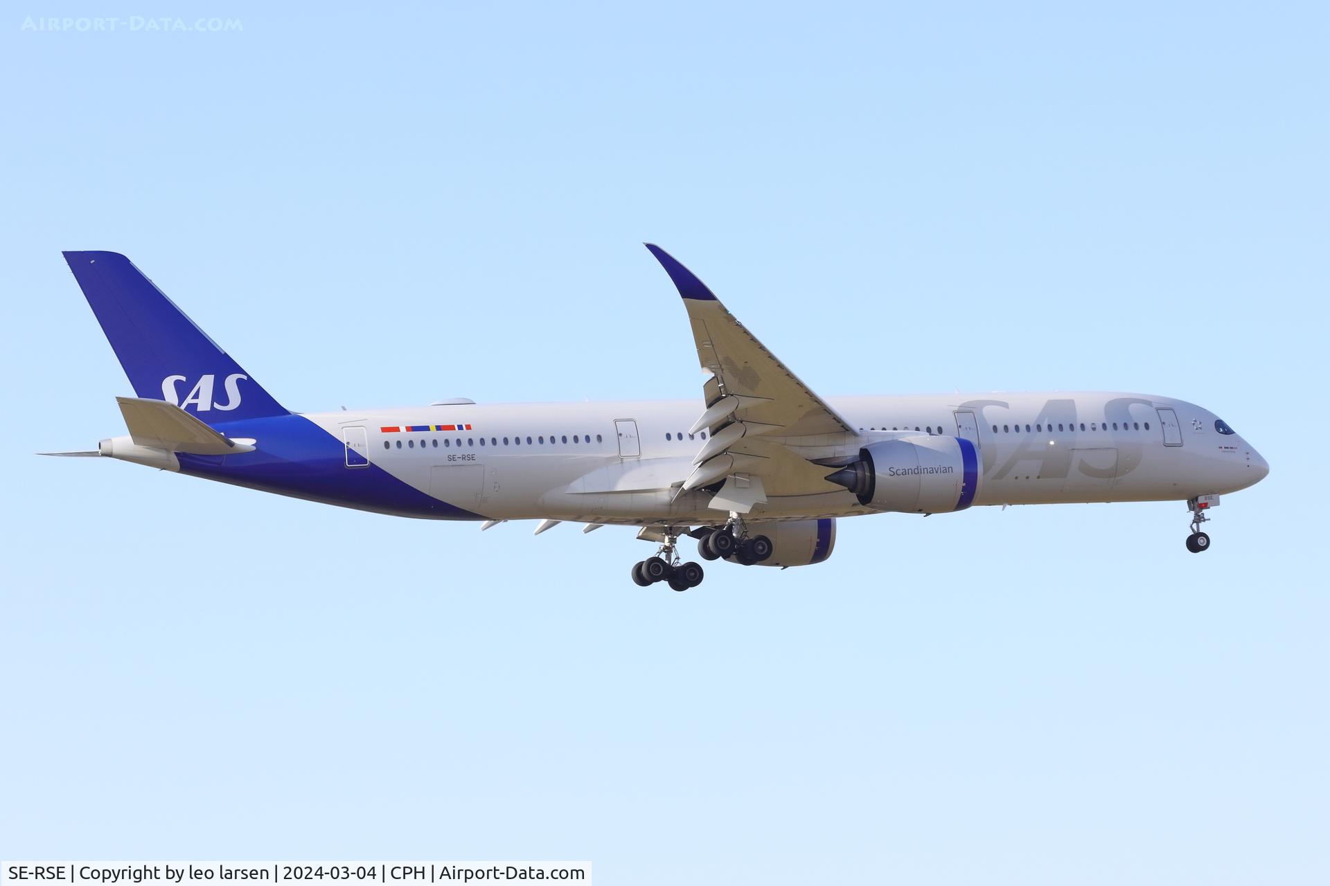 SE-RSE, 2021 Airbus A350-941 C/N 484, Copenhagen 4.3.2024