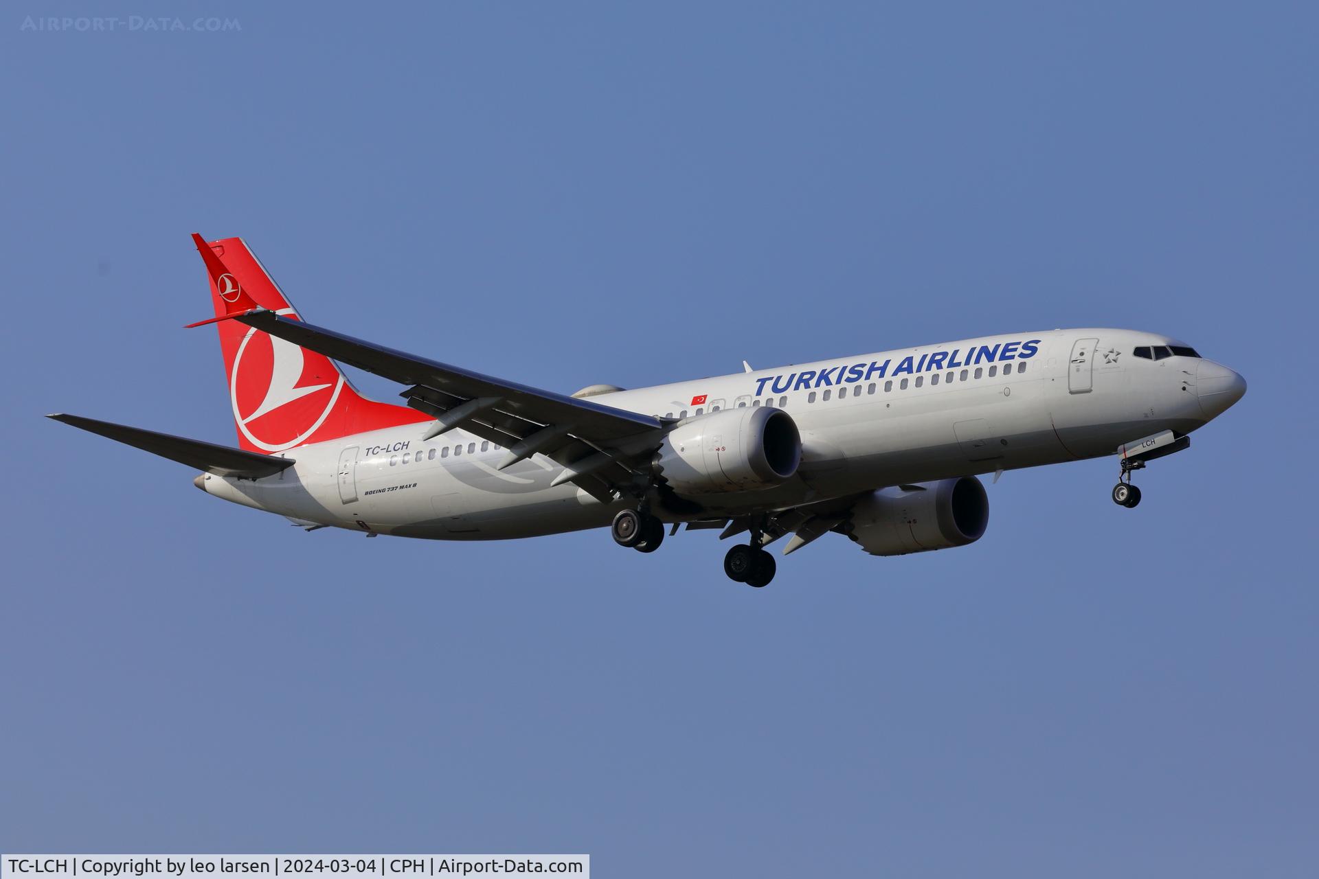 TC-LCH, Boeing 737-8 MAX C/N 60040, Copenhagen 4.3.2024