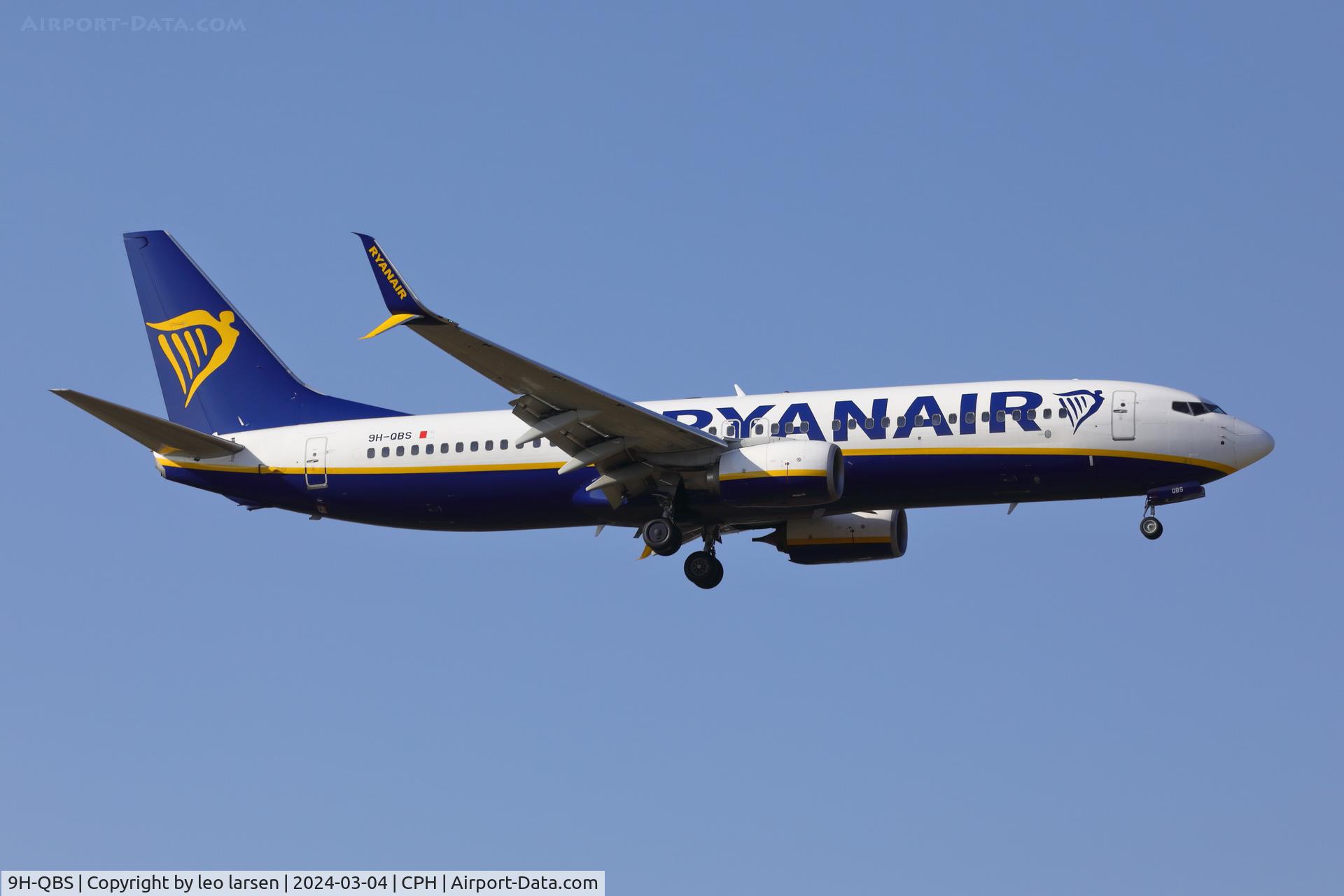 9H-QBS, 2016 Boeing 737-8AS C/N 44711, Copenhagen 4.3.2024
